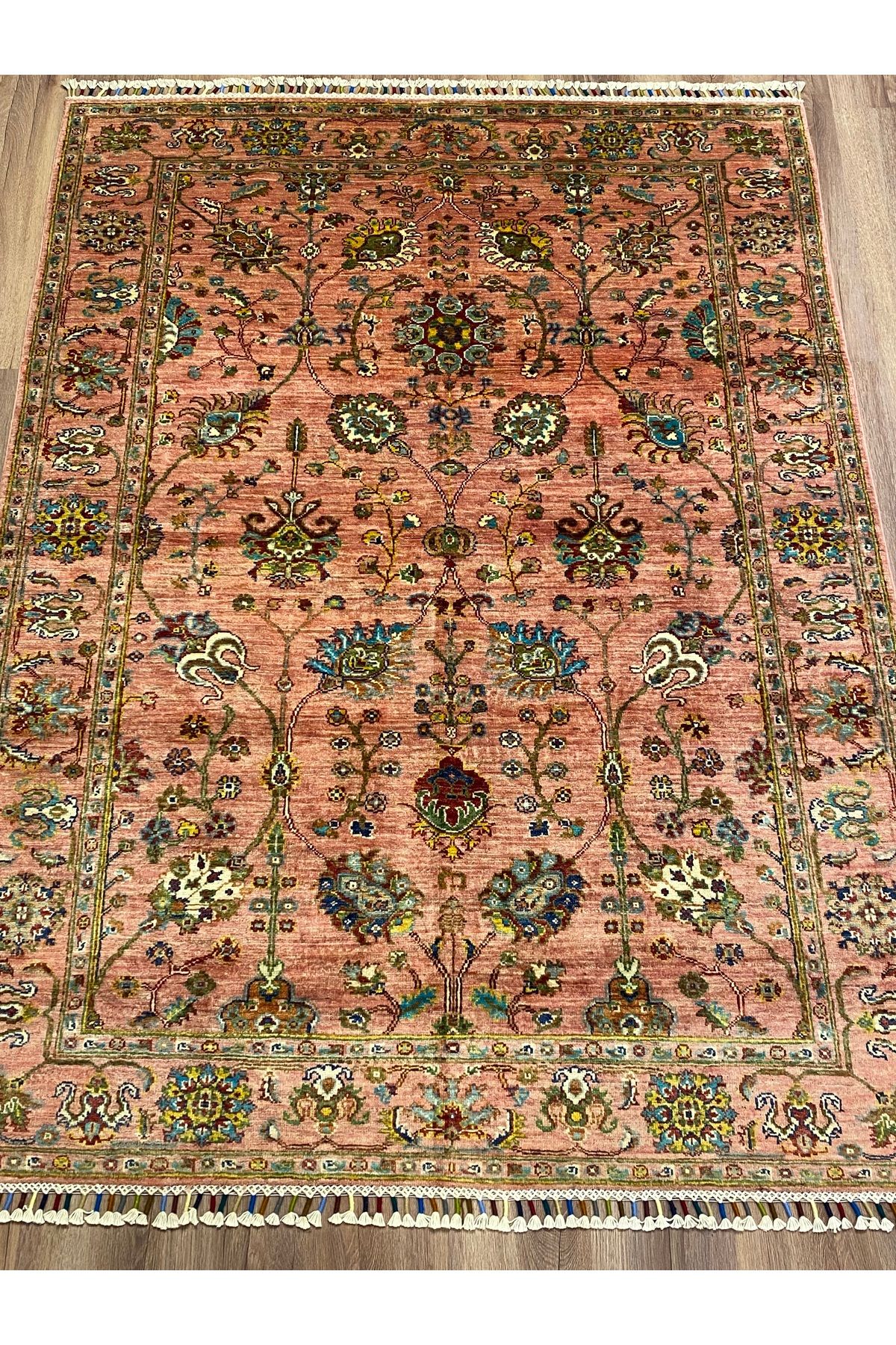 fethiyehalıkilim El Dokuma Afgan Heriz Halısı –%100 Yün %100 El Dokuma Naturel Dekoratif Halı El İşi Özgün Tasarım