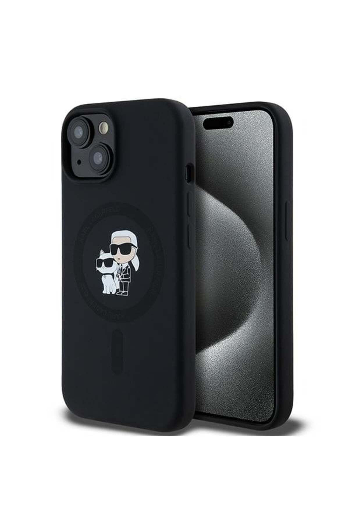 Karl Lagerfeld Carcasă Pentru Iphone 15 Plus Din Silicon Magsafe, Karl Lagerfeld - Negru - One Size