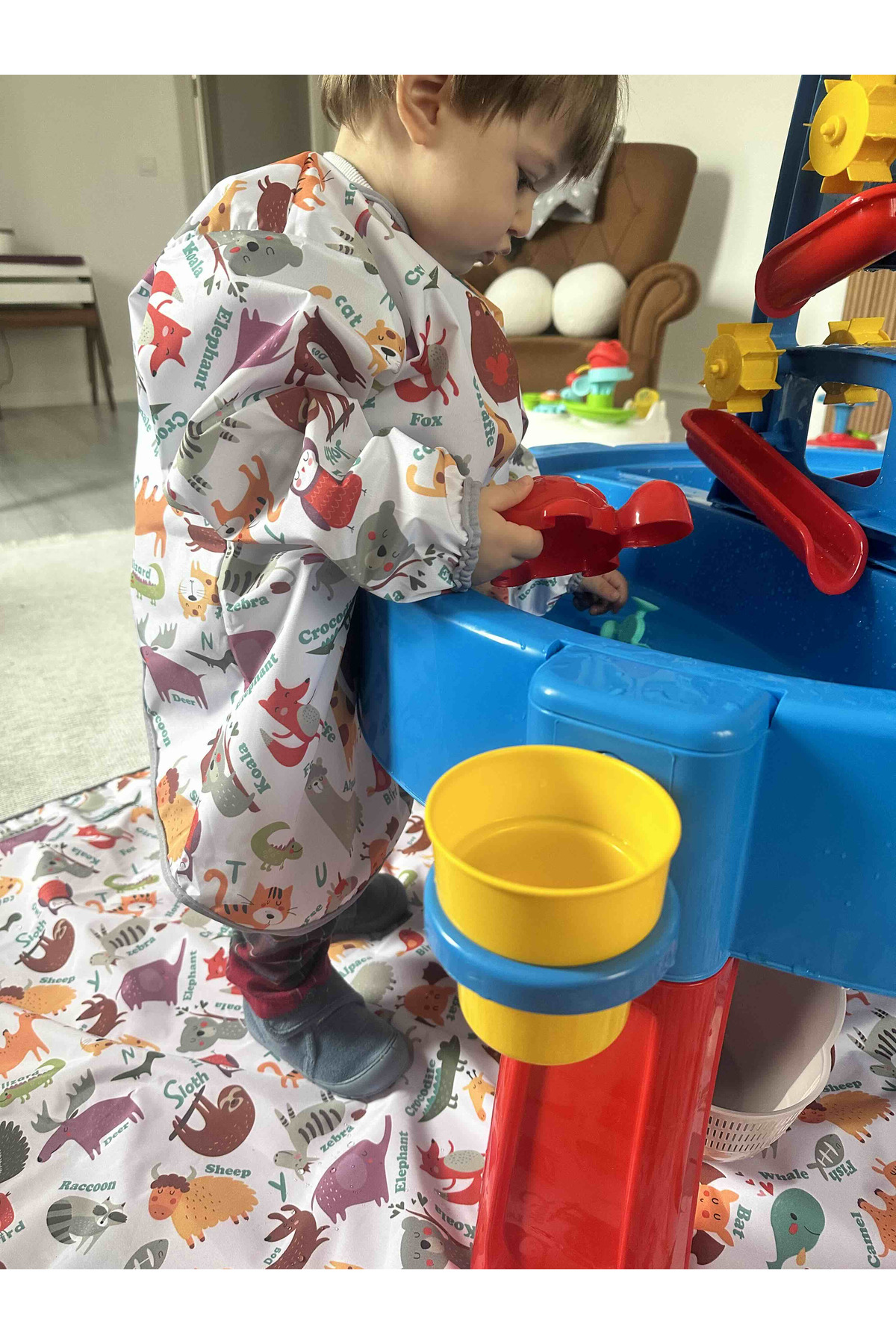 yorni Zoo, 145x100 Cm Bebek Odası, Halı Üstüne Sermek Için Sıvı Geçirmez Oyun Örtüsü, Ekstra Geniş fotoğrafı 2 (önizleme)