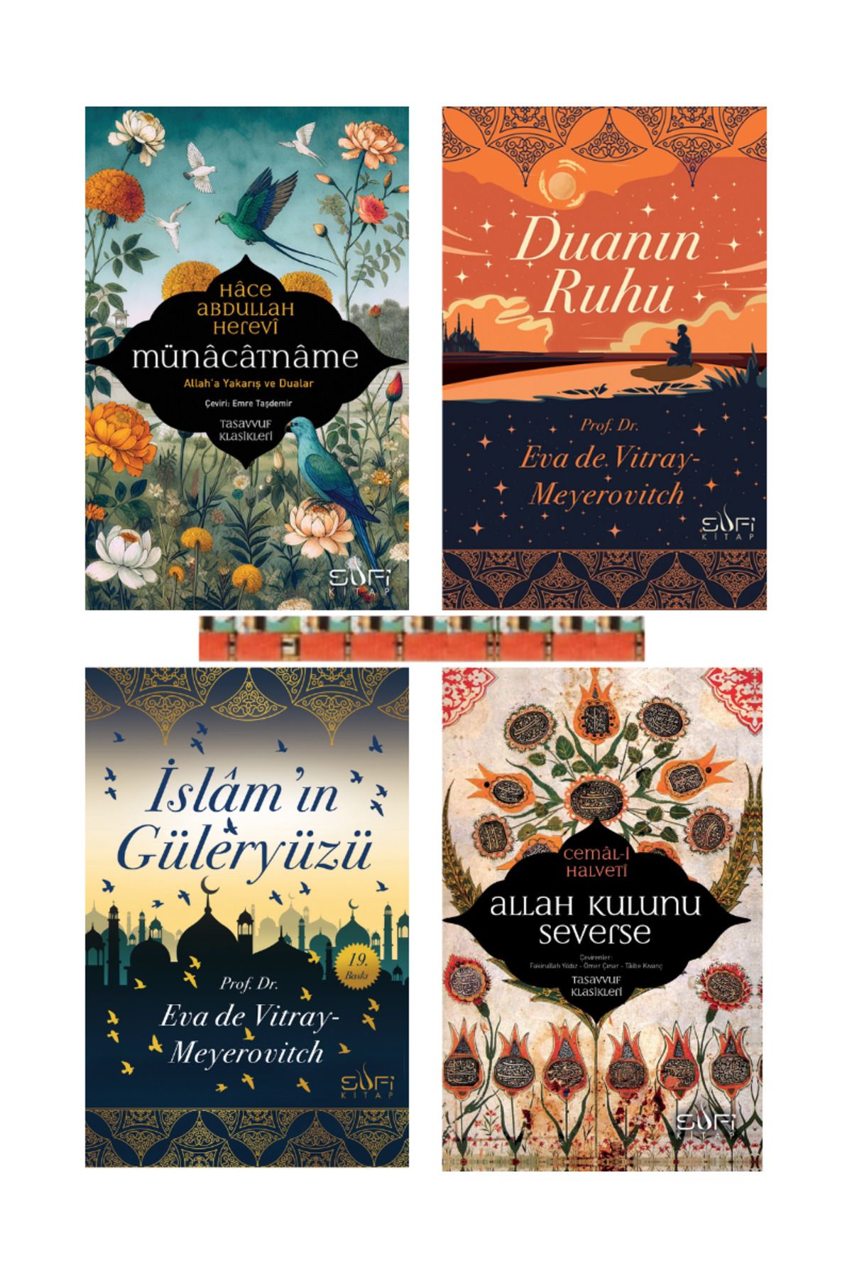 Sufi Kitap Münacatname, Allah Kulunu Severse,Duanın Ruhu,İslamın Güleryüzü(4KİTAP) HEDİYELİ