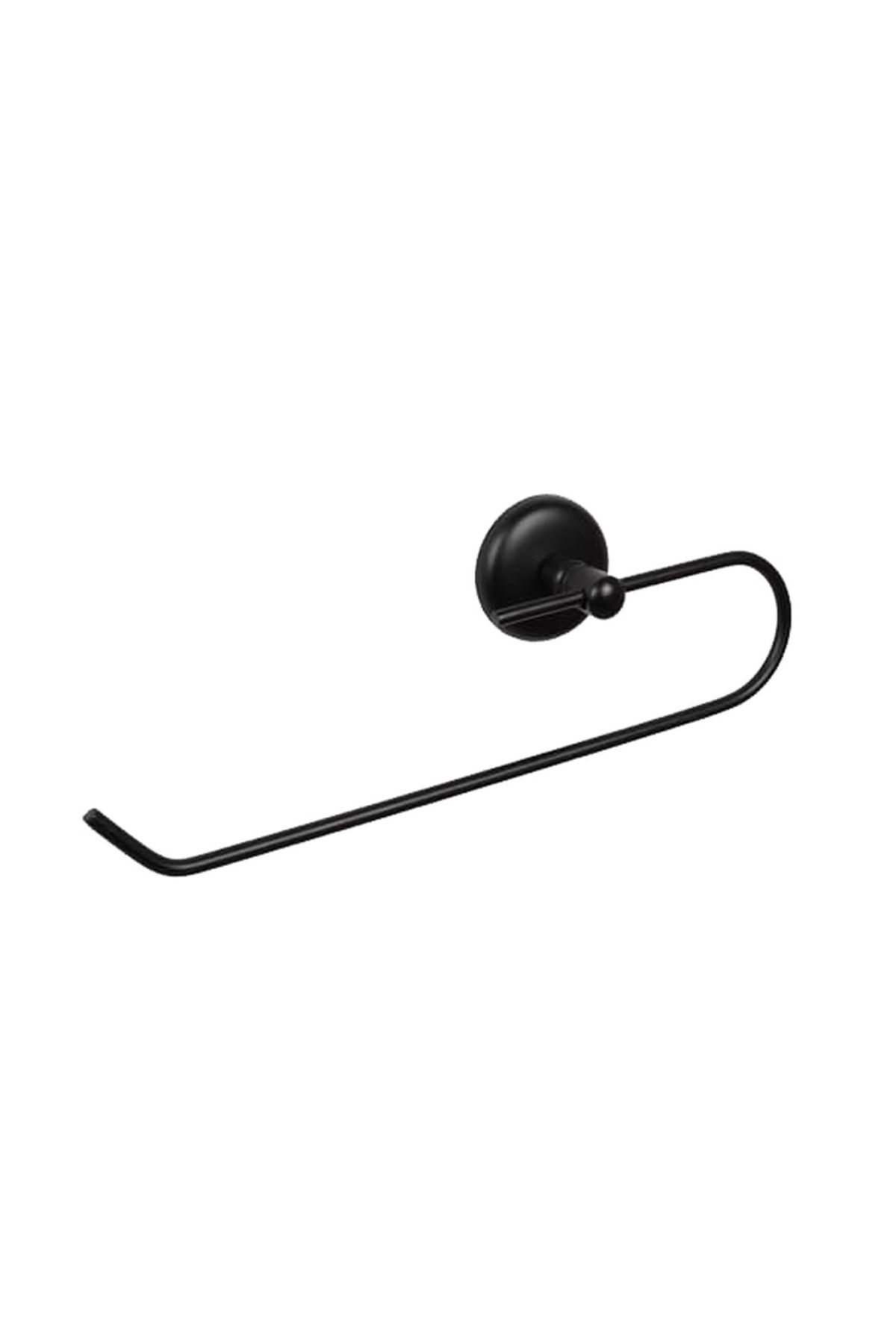 flores Suport Lung Din Metal, Pentru Rola Prosop / Hartie, Negru Mat, 290 Mm - One Size