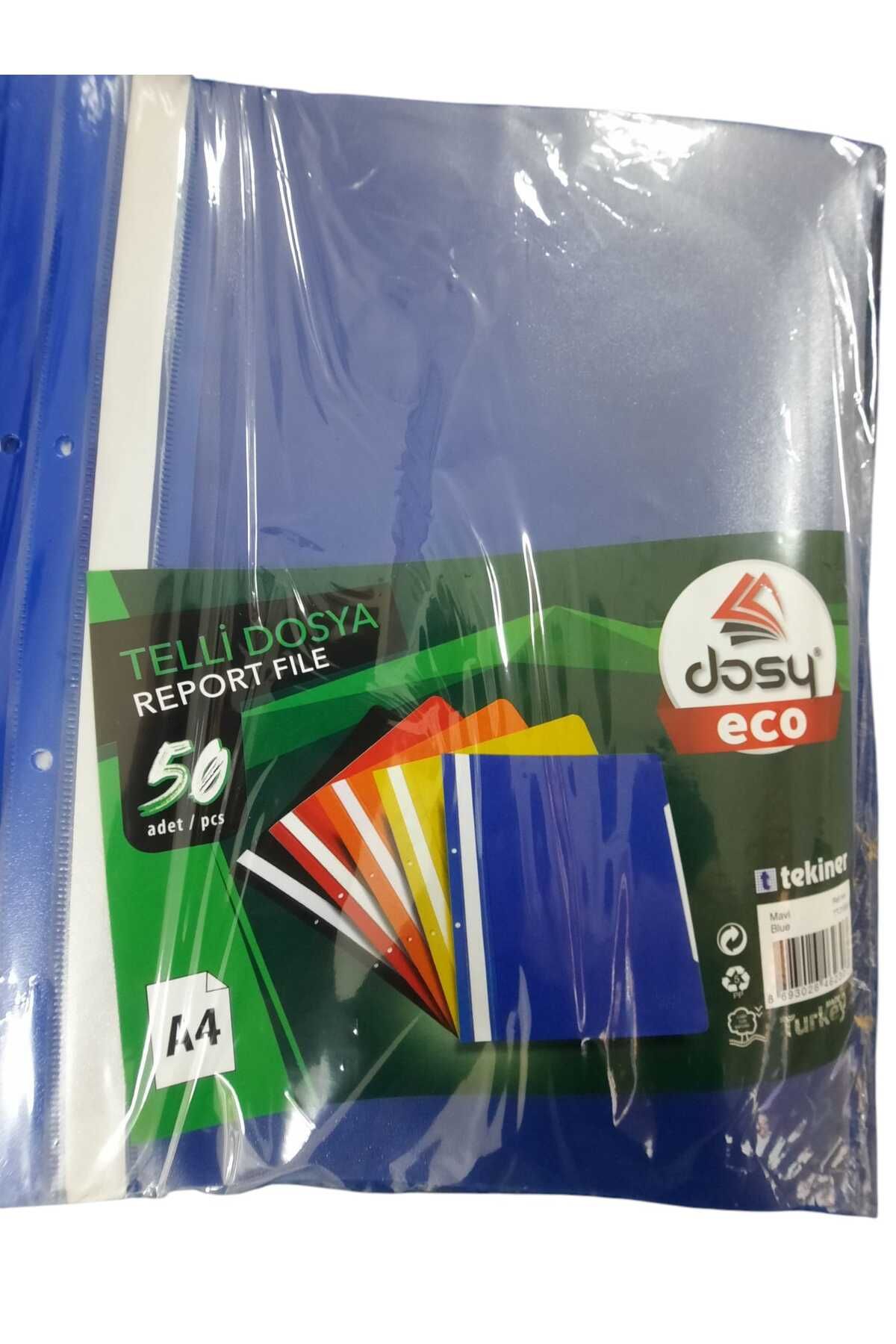 Dosy TELLİ DOSYA MAVİ 50 Lİ PAKET