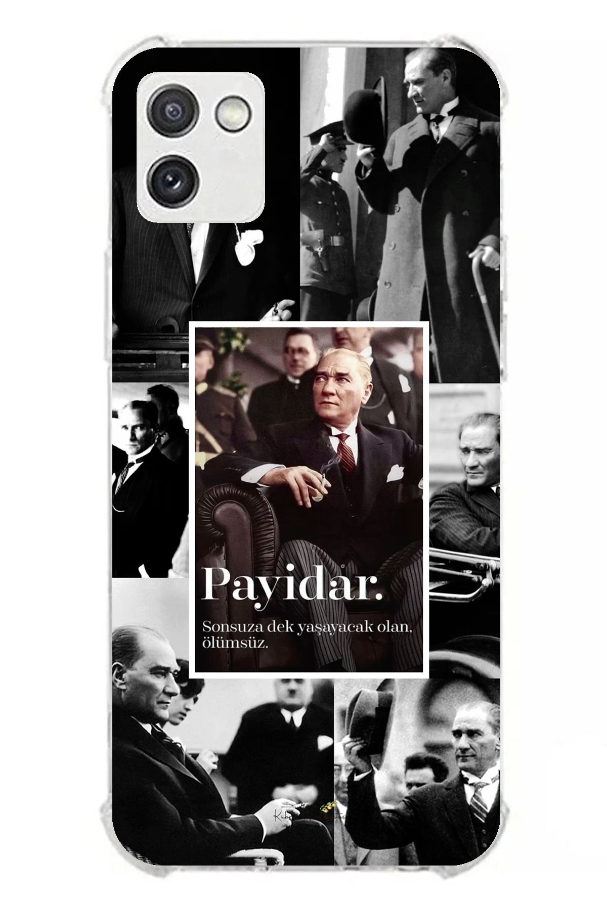 TechTree Galaxy A03 Uyumlu Atatürk Payidar Şeffaf Silikon Kılıf