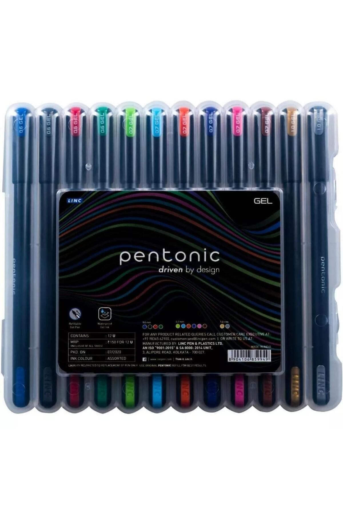 Silka Pentonic Jel Kalem 12 Renk 0.6-0.7-1.0 mm Kutulu (856)