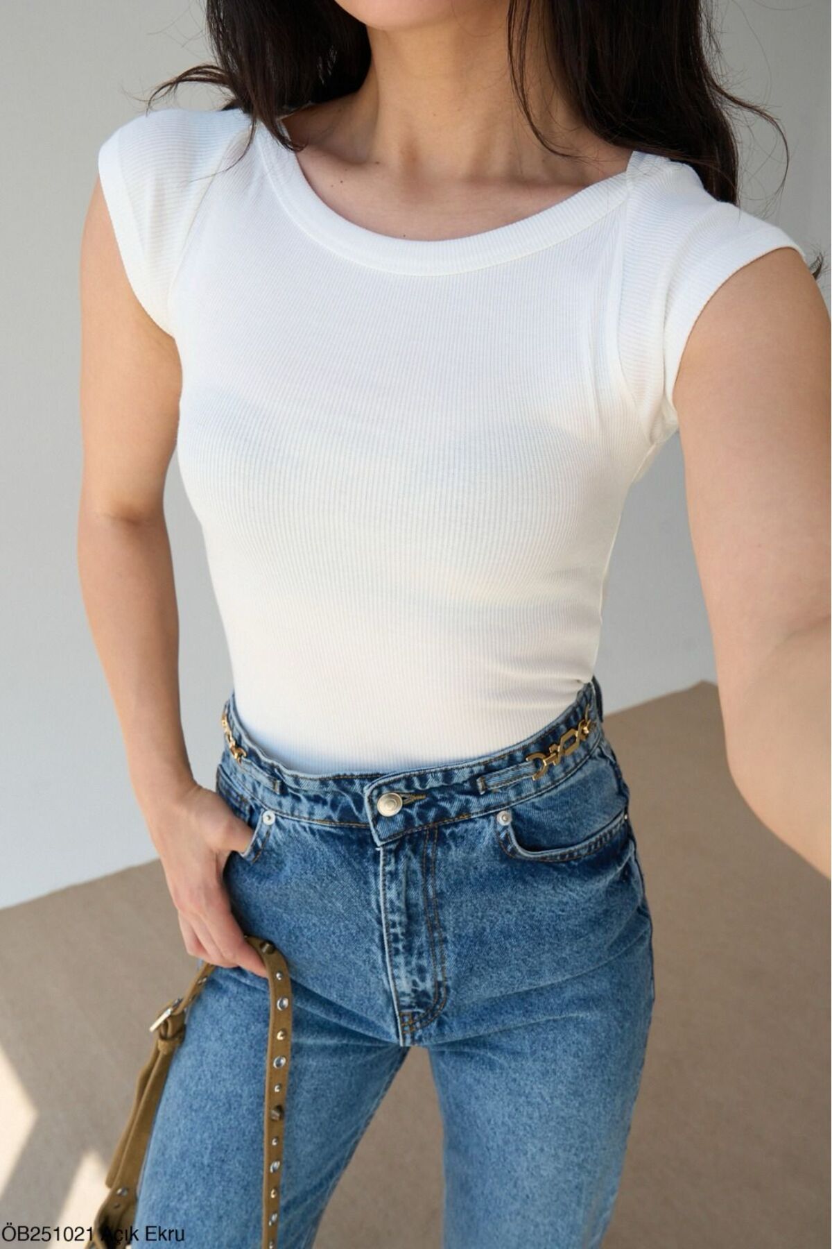 Lupies Kadın Kayık Yaka Örme Body