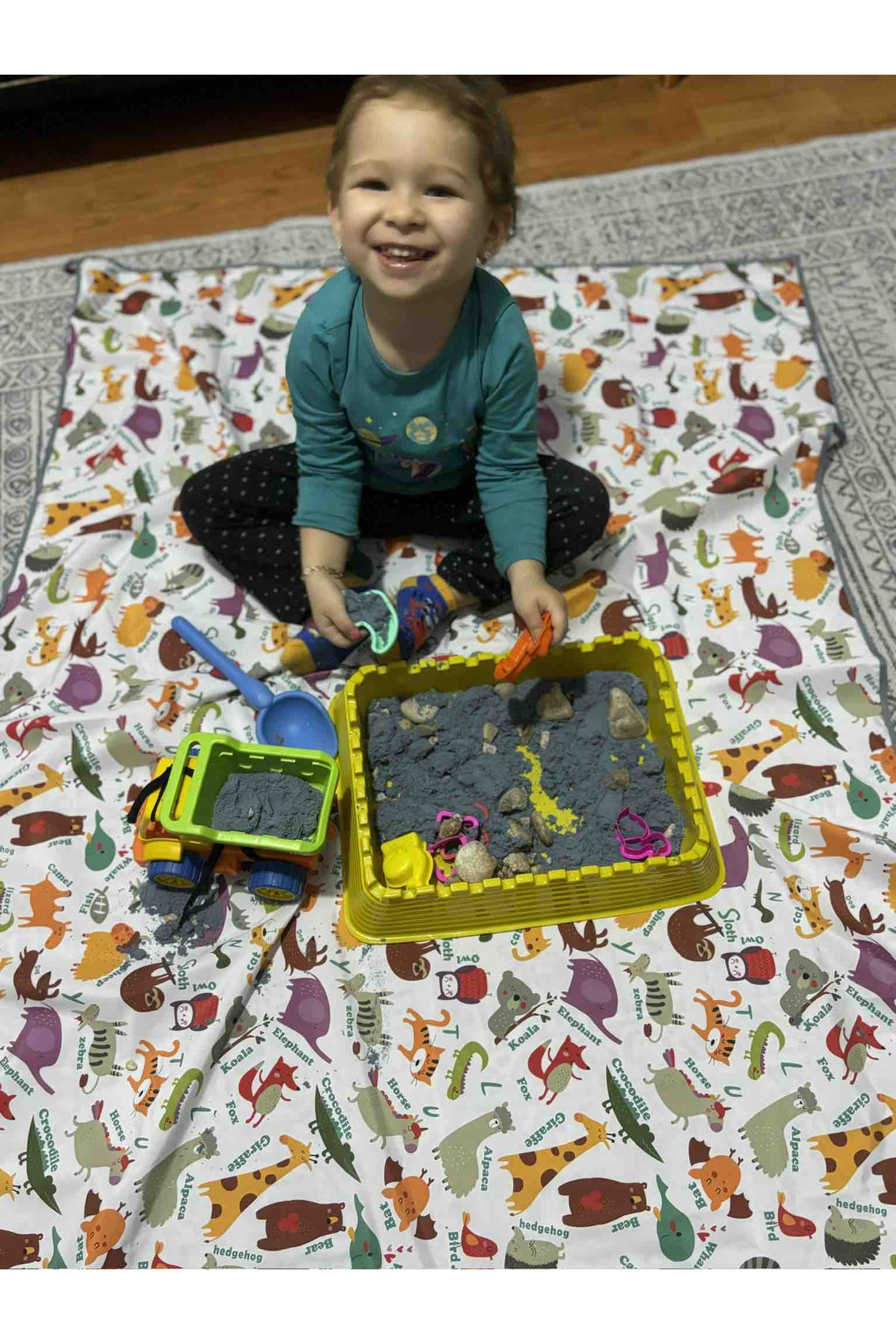 yorni 145x300cm Zoo Su Geçirmez, Yer/masa Örtüsü, Aktivite, Yemek Ve Oyun Için, Doğa Dostu Ve Çevreci, fotoğrafı 6 (önizleme)