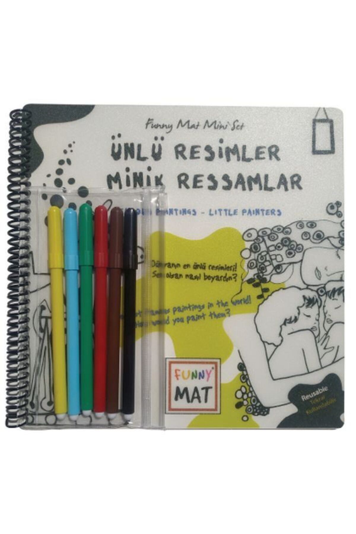 Destek Yayınları Ünlü Resimler Minik Ressamlar Funny Mat Mini Set Aktivite Seti