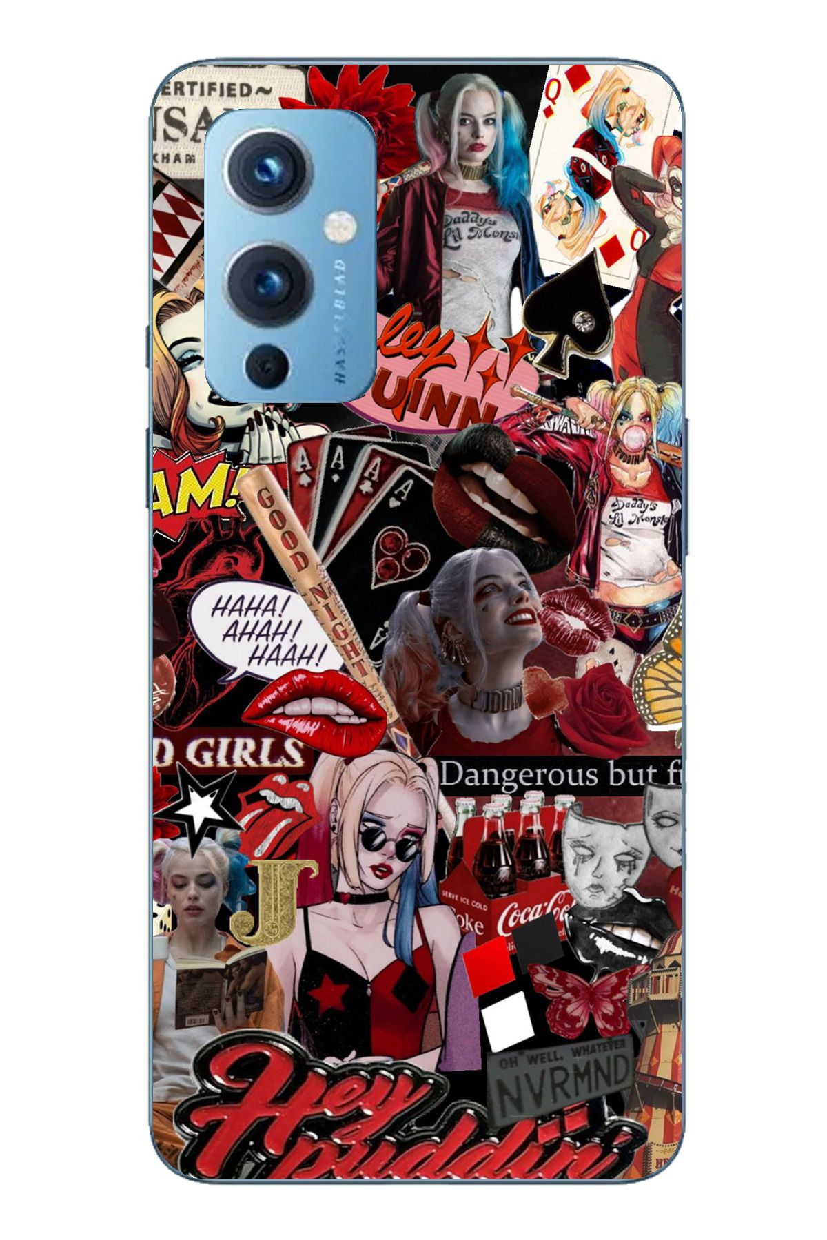 TechTree Oneplus 9 Uyumlu Harley Quinn Şeffaf Silikon Kılıf