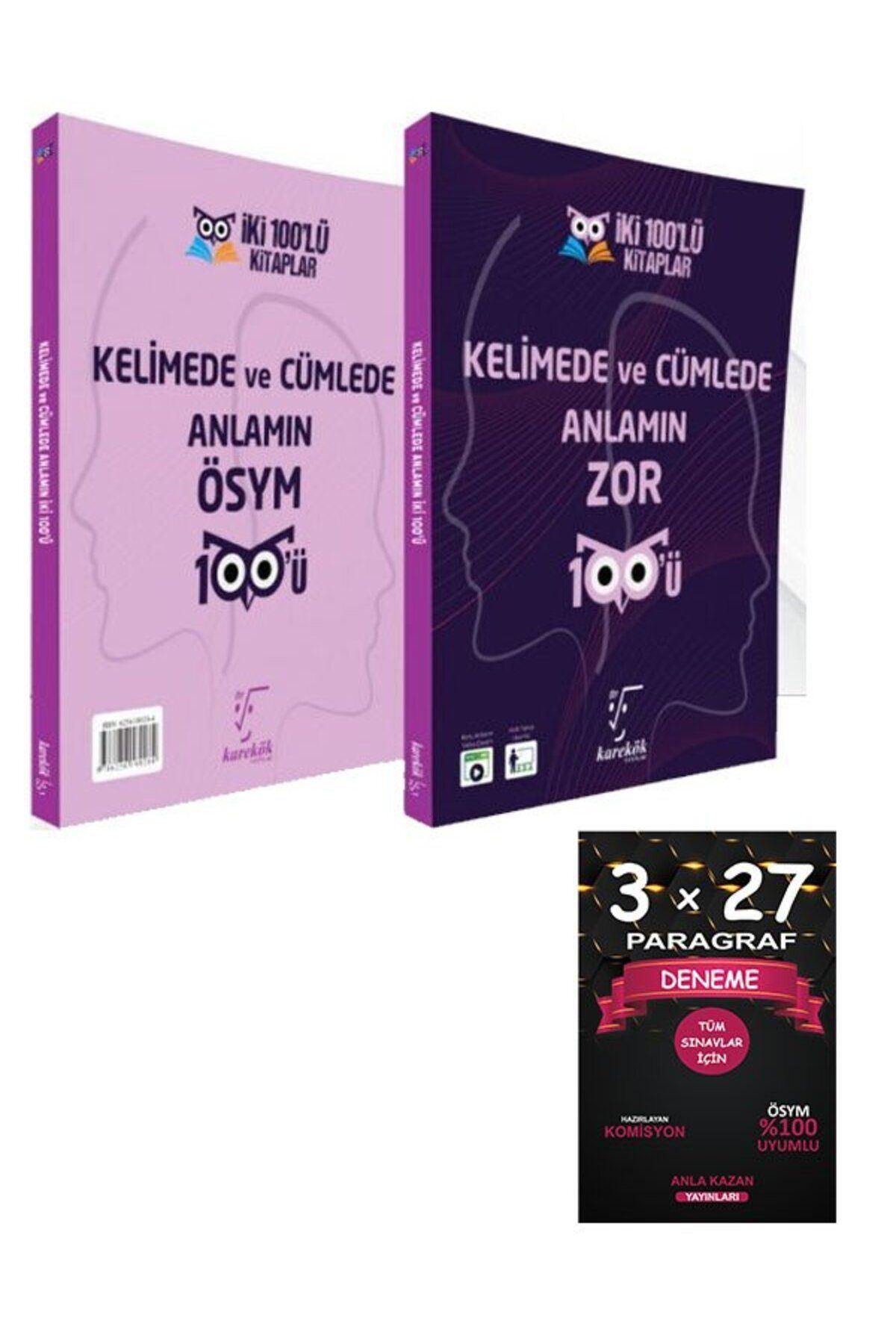 Anka Yayınları Karekök Yayınları Kelimede ve Cümlede Anlamın Zor ÖSYM 100 ü+AnlaKazan Paragraf
