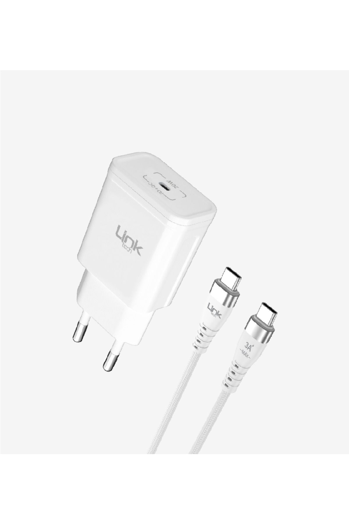 intoku S664 Premium USB-C Kablolu 20W Tip-C Hızlı Şarj Aleti