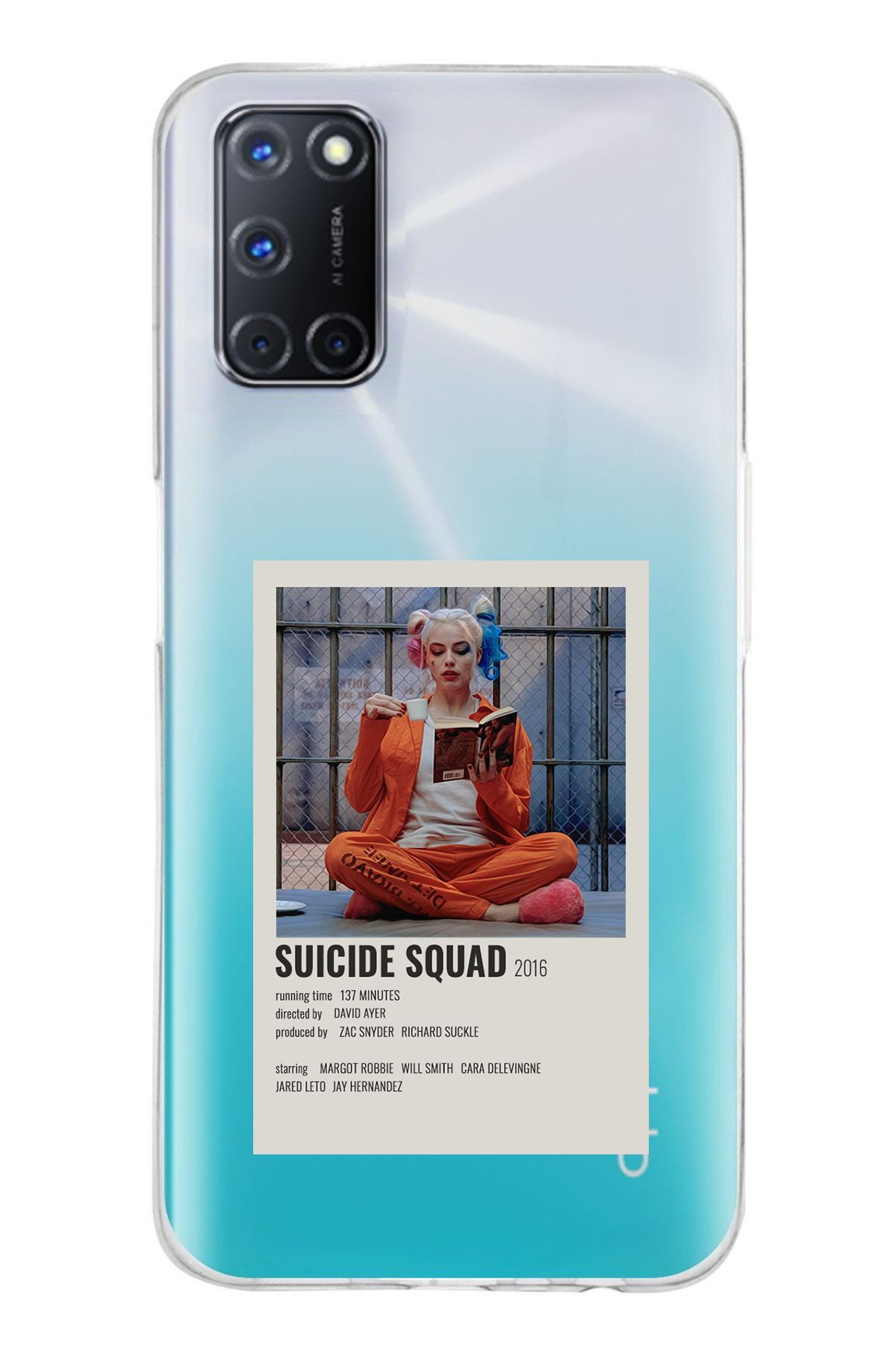 TechTree OPPO A52 - A72 - A92 Uyumlu Suicide Squad Tasarımlı Şeffaf Silikon Kılıf