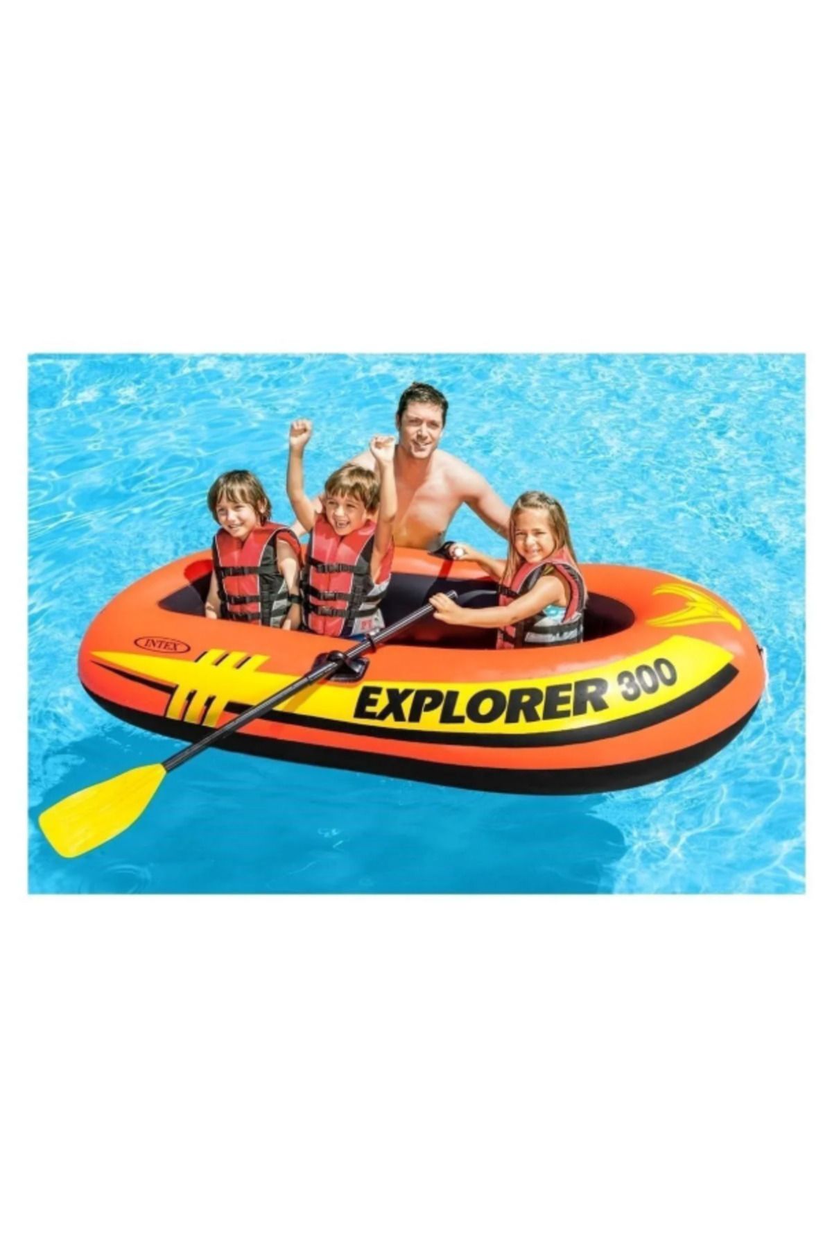 Cross Check Intex Explorer 300 Bot Set (Kürek-Pompa) 211x117x41 cm