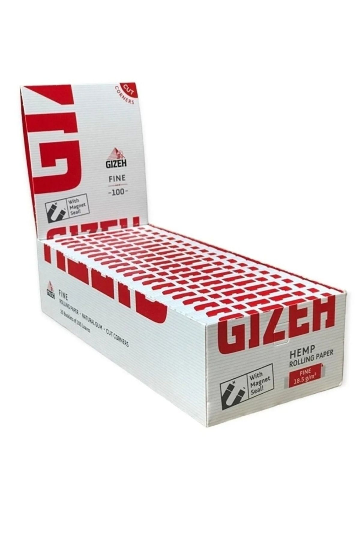 Gizeh - Tam Kutu 100x20 Kırmızı Gizeh Kağıt