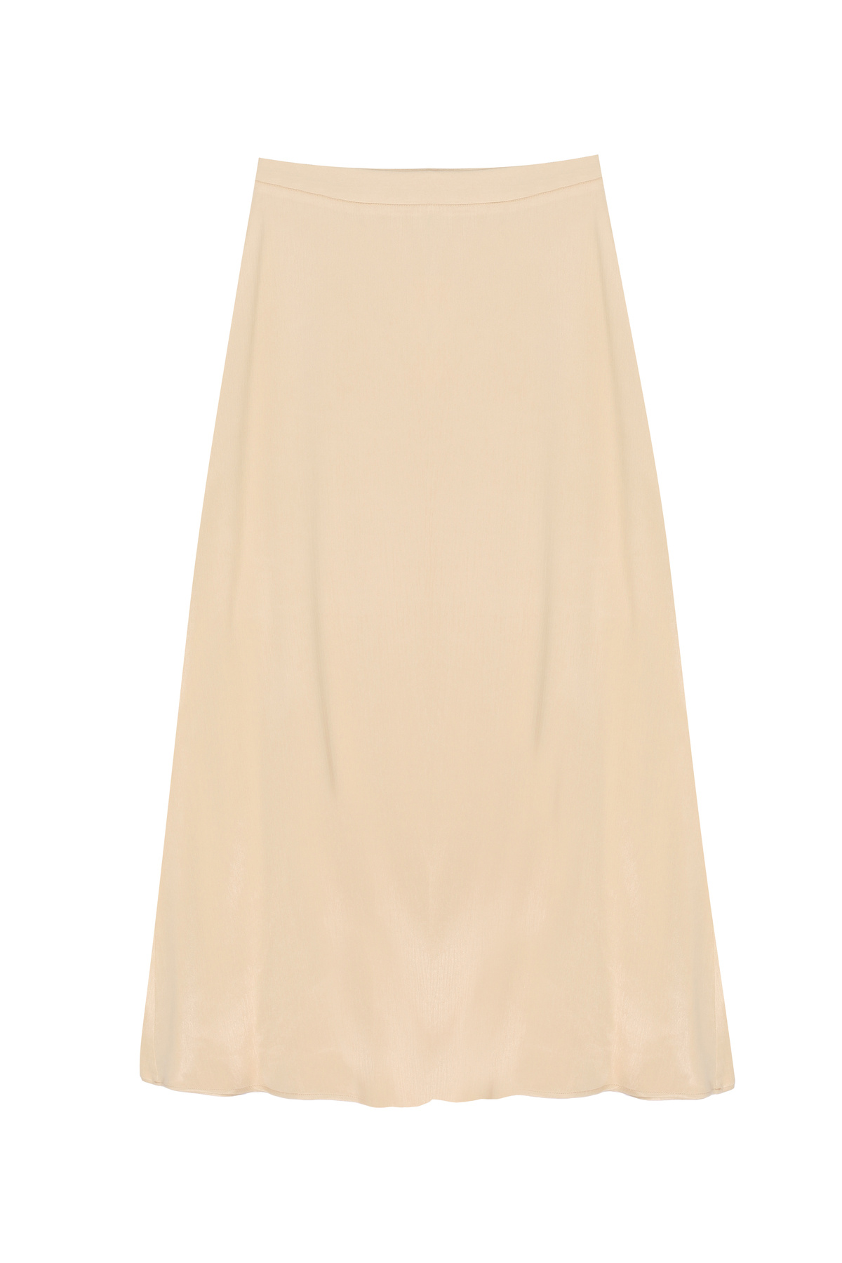 Perspective-Mudita Regular Fit Ankle Length Light Camel Color Skirt 7