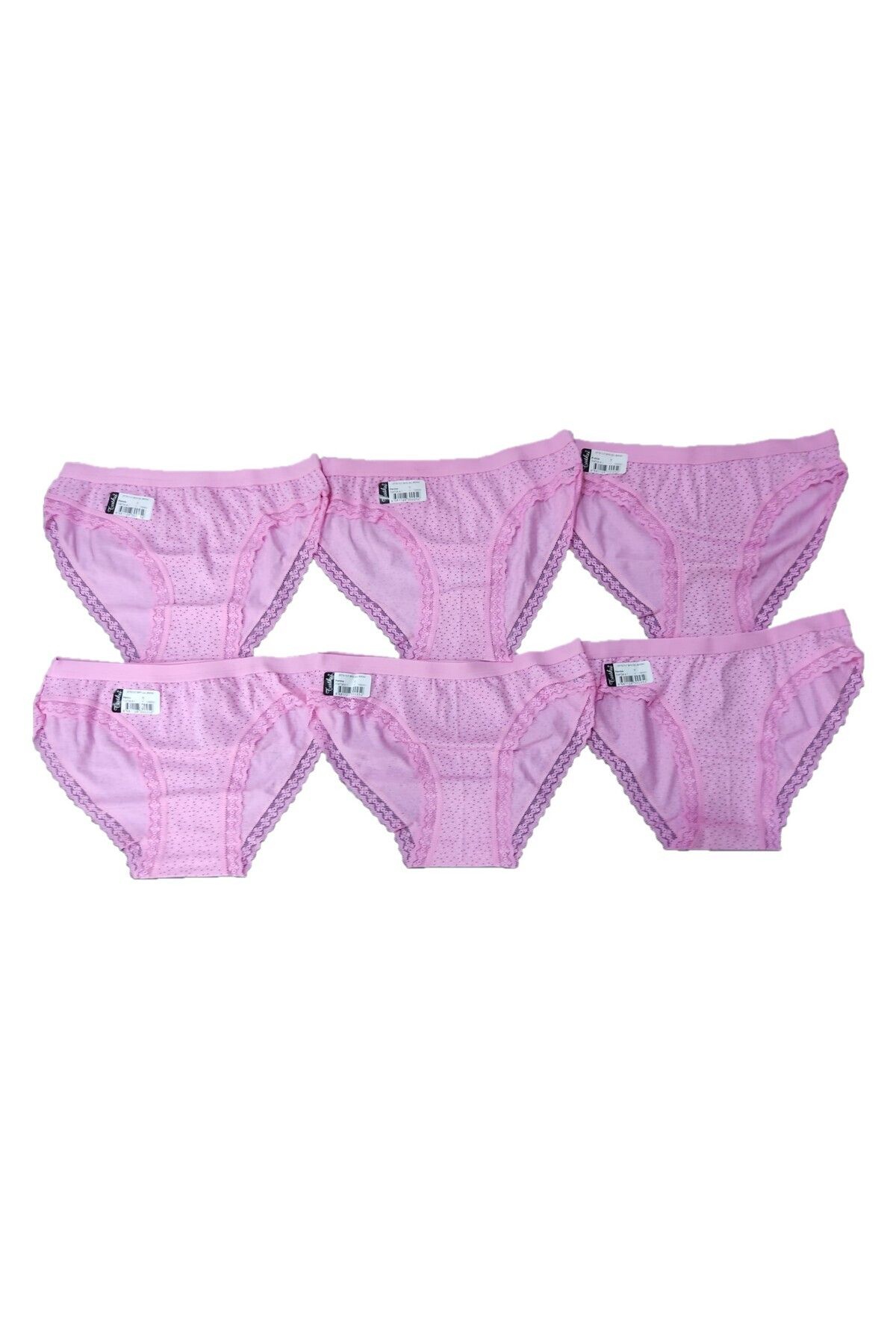 Pardon Kadın Bikini Kenarları Dantelli 6 Adet