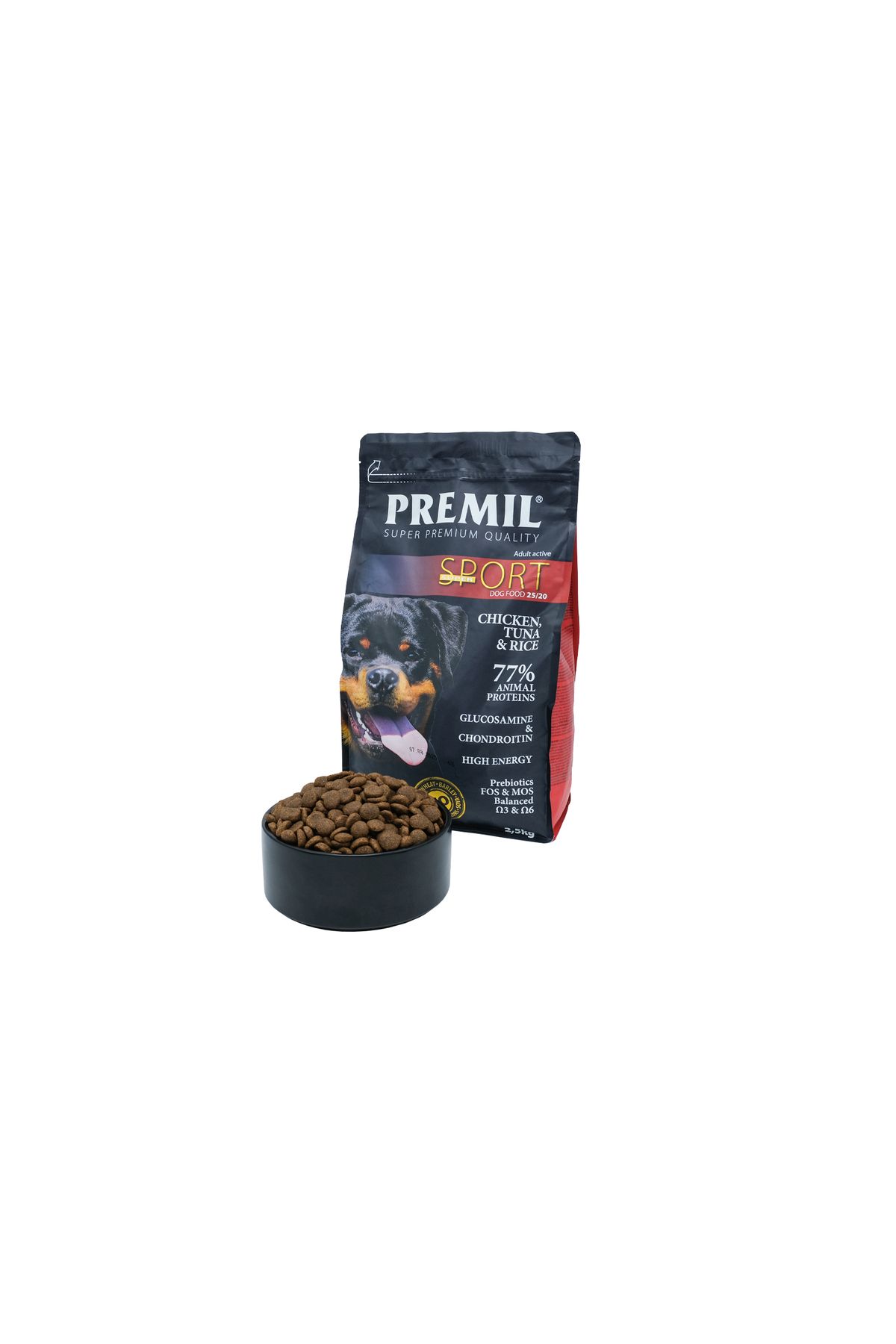 Premil Hrană Uscată Super Sport Premium Pentru Câini Activi, 15 Kg - One Size