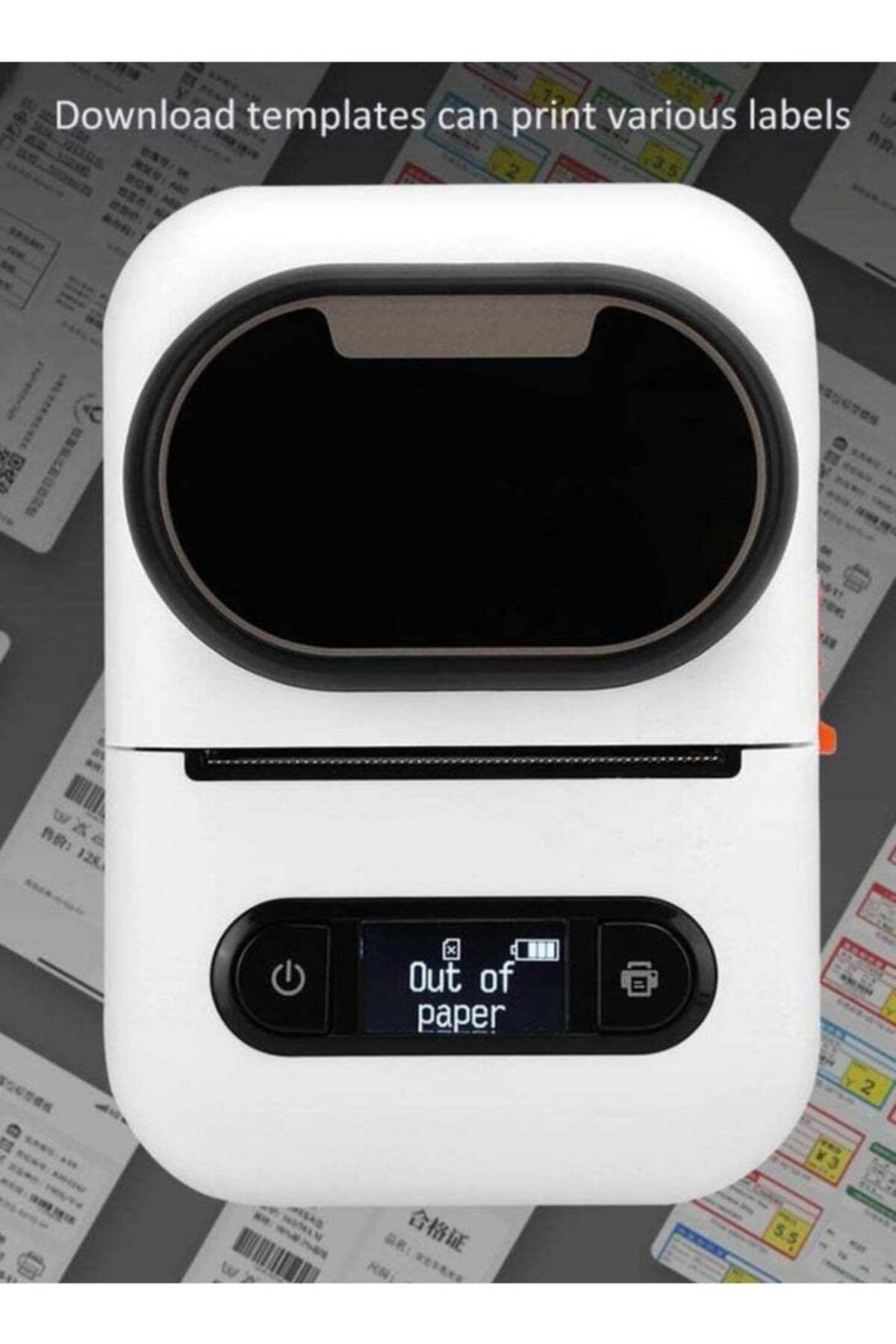 Denx-A portable wireless thermal printer for invoices, receipts and barcodes that works with Bluetooth, 1