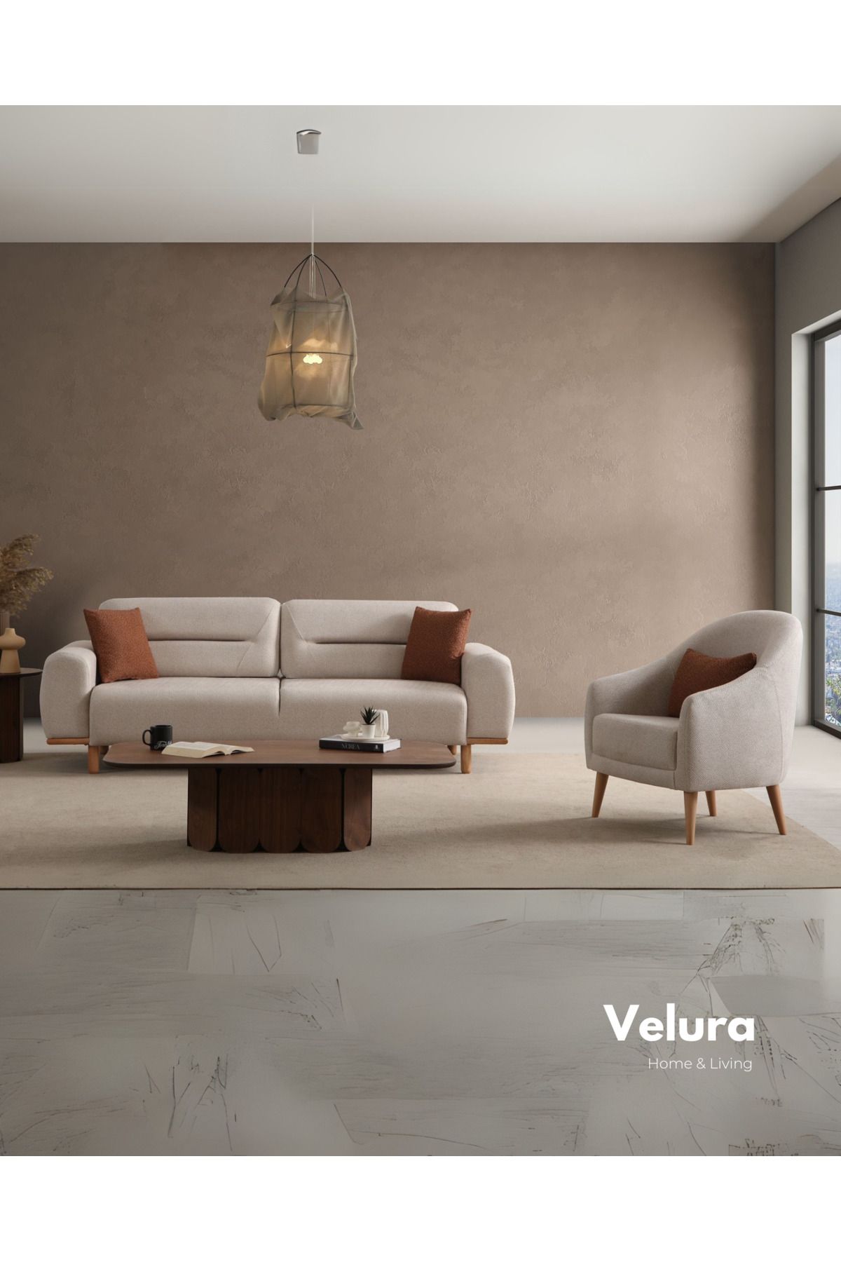 Velura Home & Living Asel Koltuk Takımı & Sırt Mekanizmalı Kanepe (3+1)