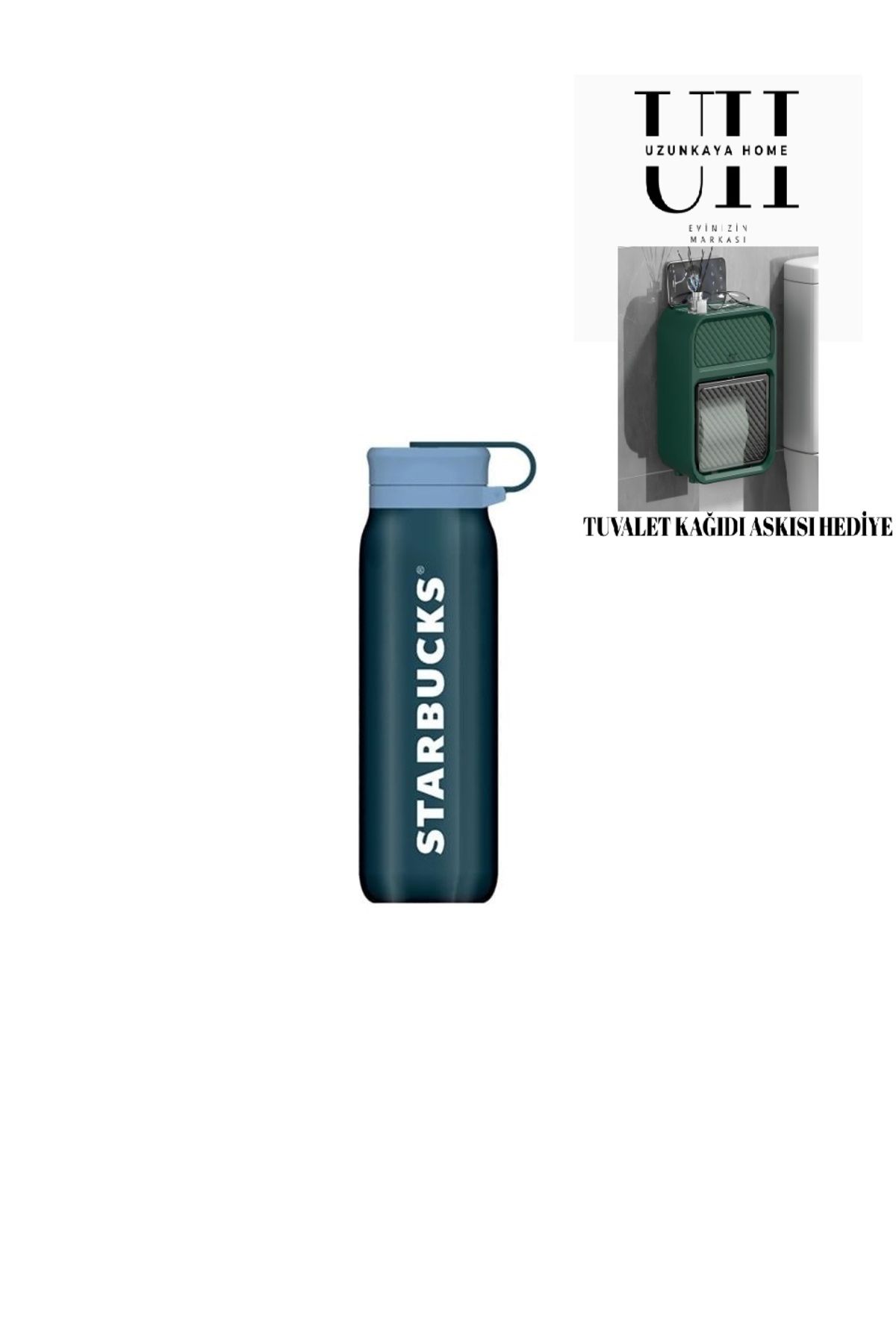 Starbucks Starbucks® Paslanmaz Çelik Şişe - Lacivert - 591 ml -Hediyeli