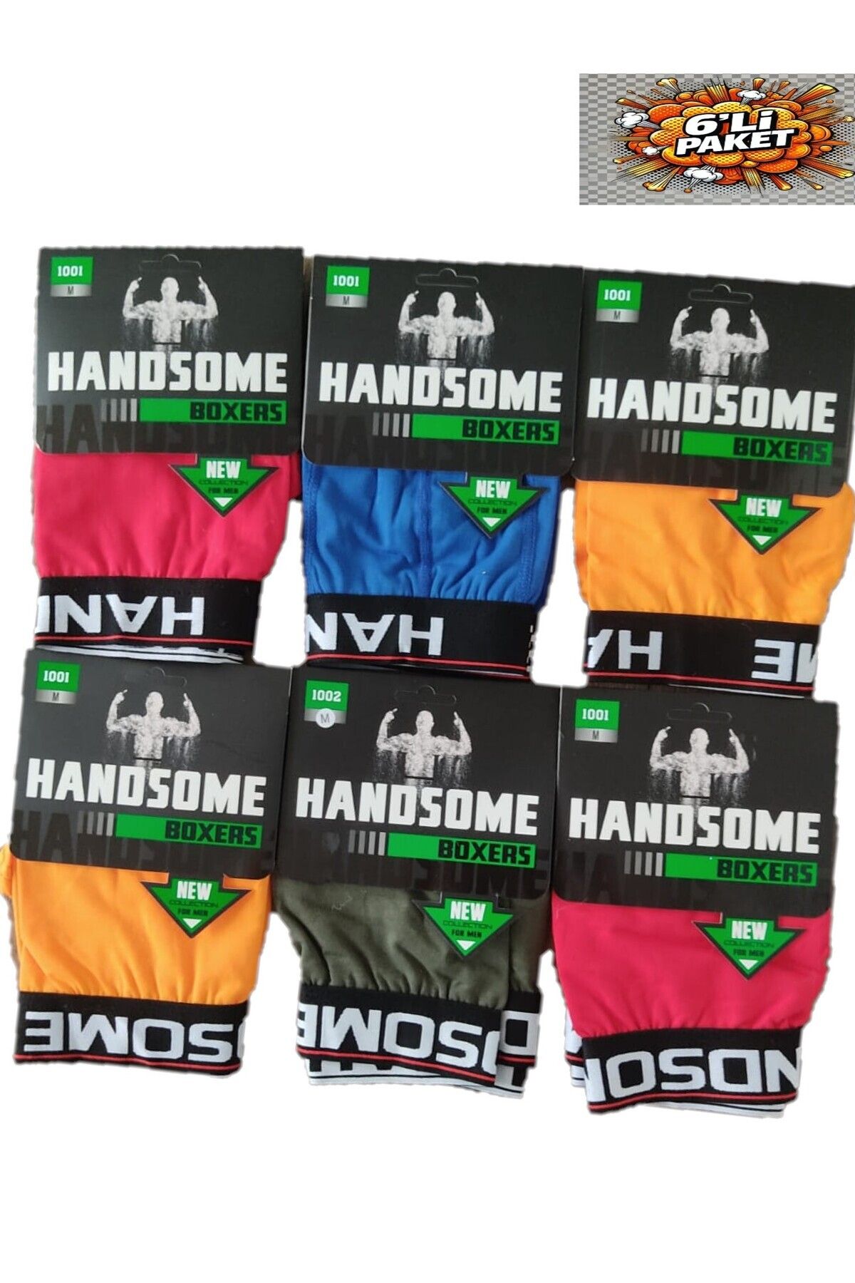 Pardon Erkek Renkli Boxer 6 Adet