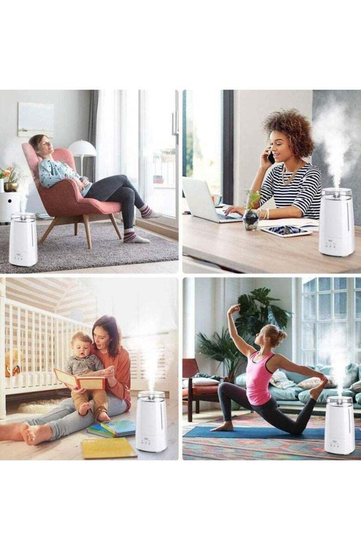 Denx-Humidifier and diffuser features 22 watts of power and a capacity of 3.5 liters to humidify and 5