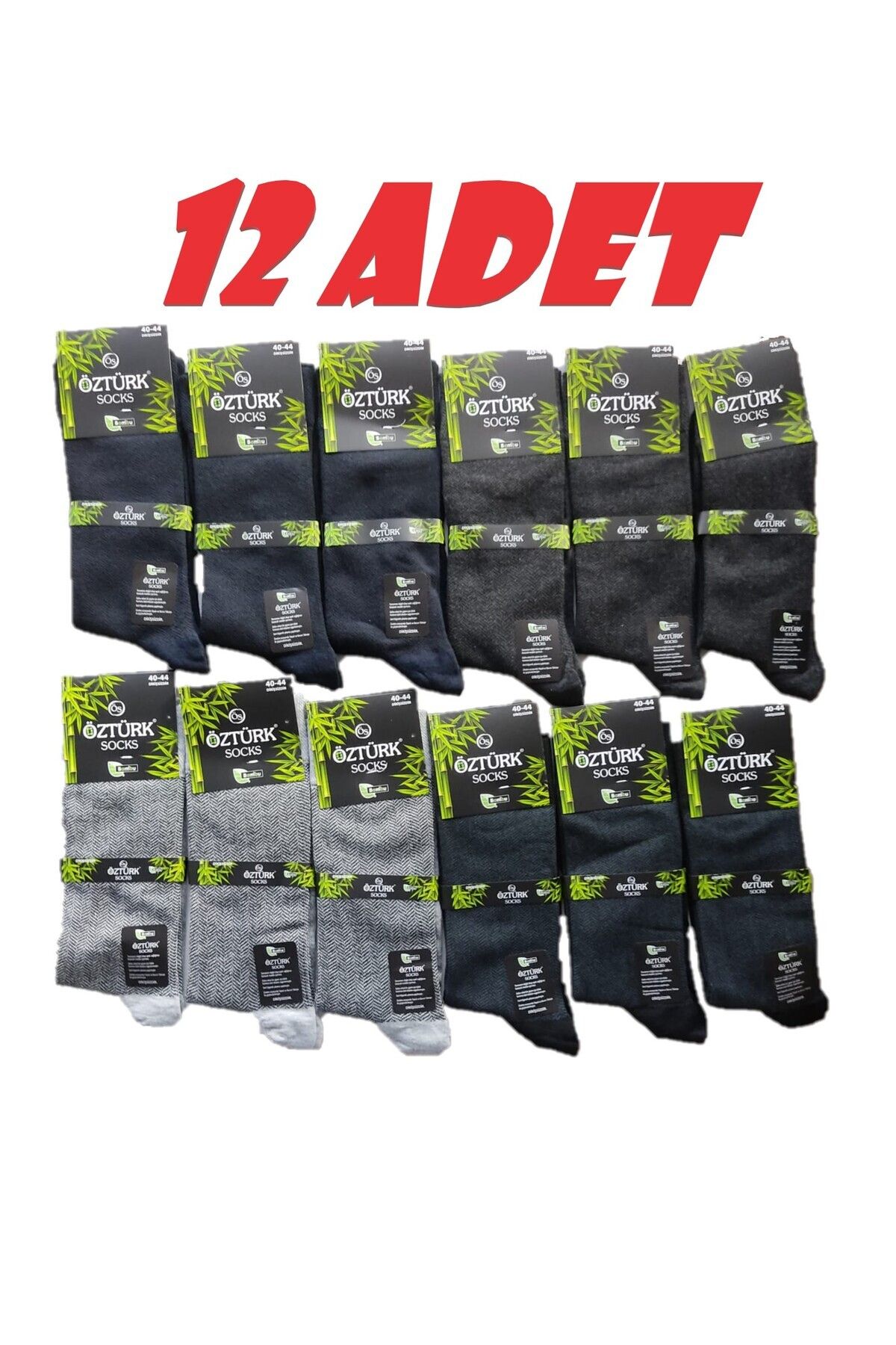 Pardon 12 Adet Erkek Bamboo Çorap (Mevsimlik)
