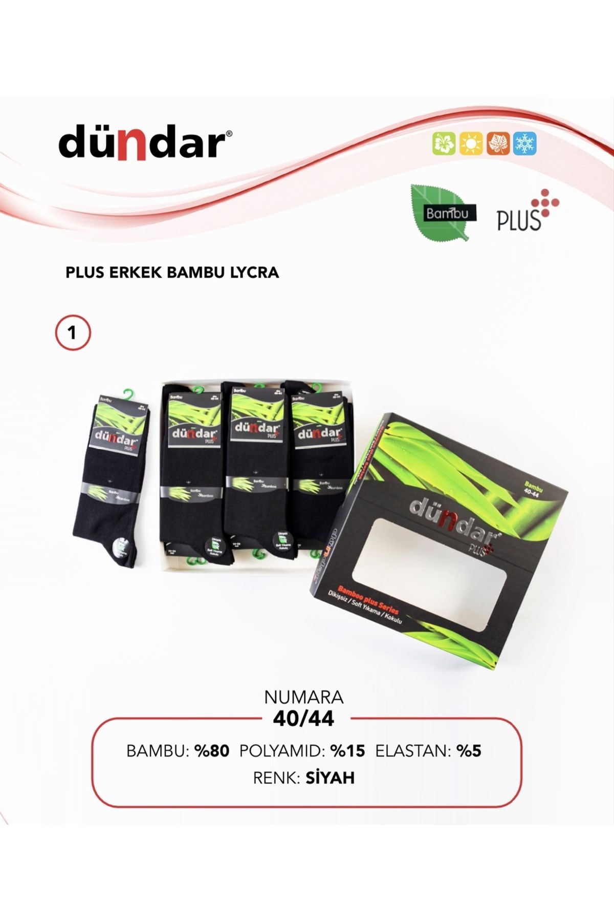 Pardon Erkek 12'Li Paket Bambu Plus Likralı Soket Çorap