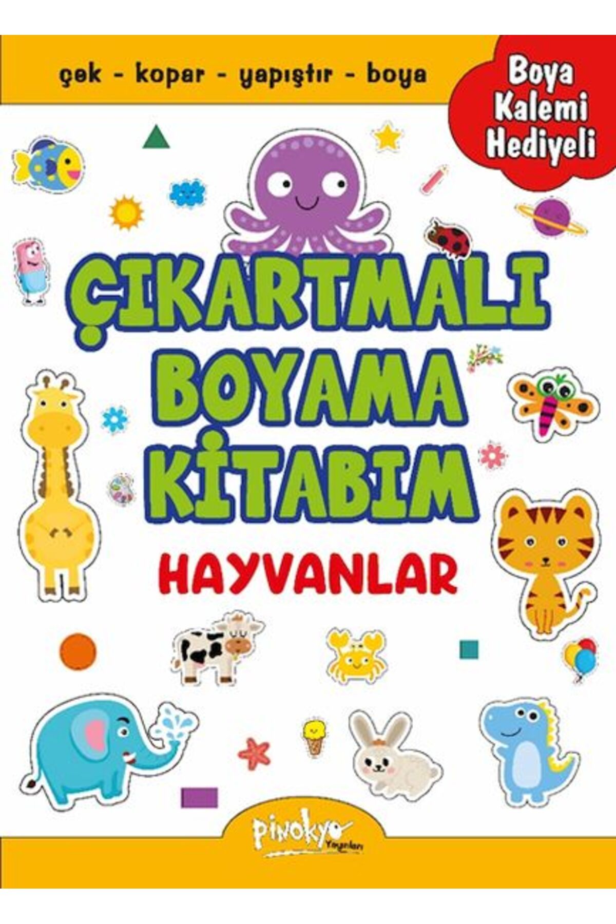 Destek Yayınları Çıkartmalı Boyama Hayvanlar