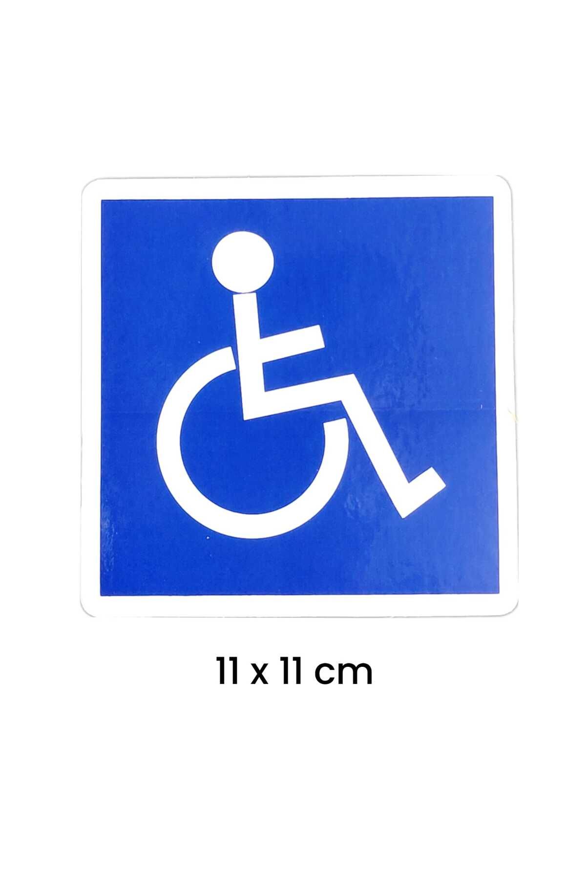 Aplı ENGELLİ ARAÇ STİCKER 11 x 11 cm (kağıt baskı) 1 ADET