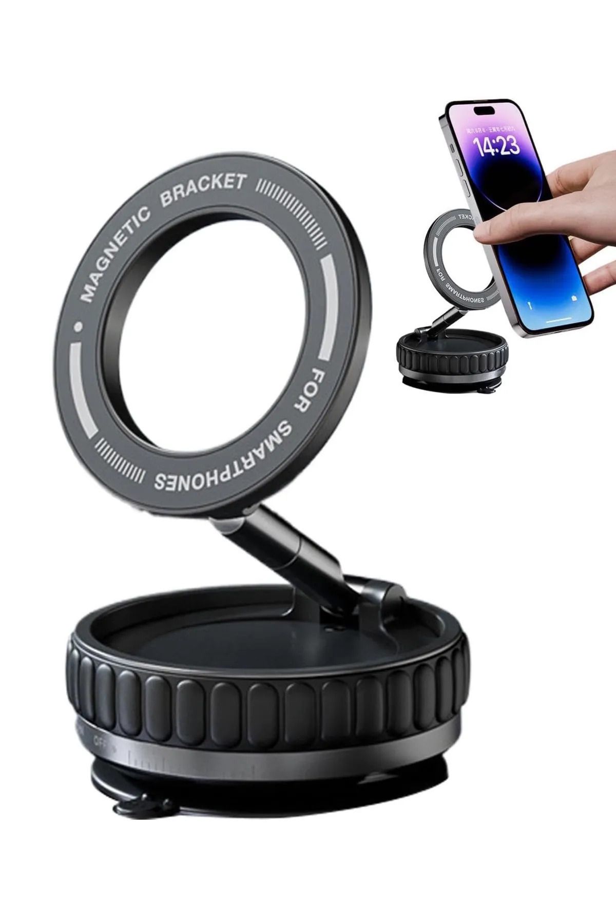 nextbuy Tüm Cihazlar ile Uyumlu Magsafe Vakumlu Telefon Tutucu 360° Oynar Başlıklı Sökülebilir Araç İçi K11