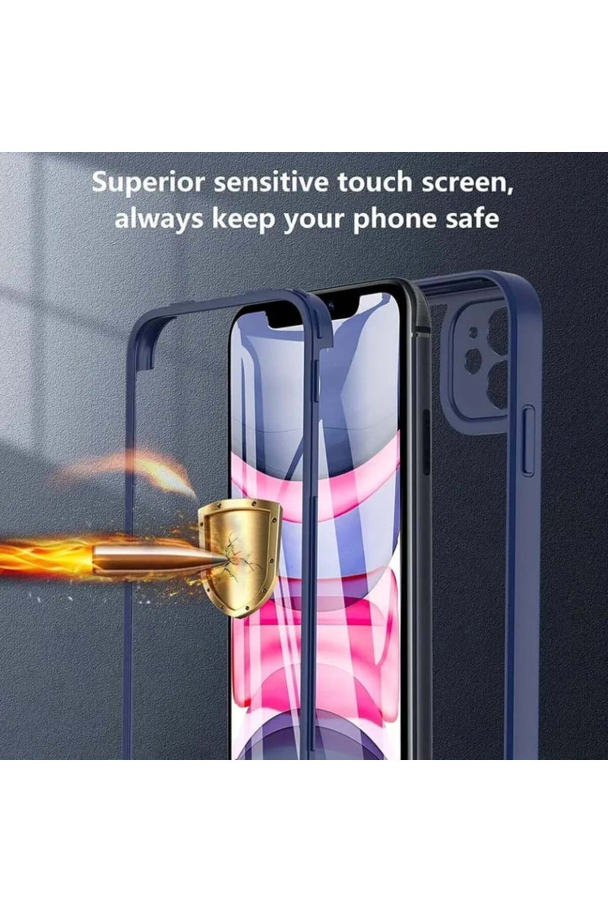 SKYDDAR INNOVATION-Husă + folie de protecție pentru iPhone 16 Pro Max, [pachet 360°] ColorVerse, neagră, set cu autocolant 7