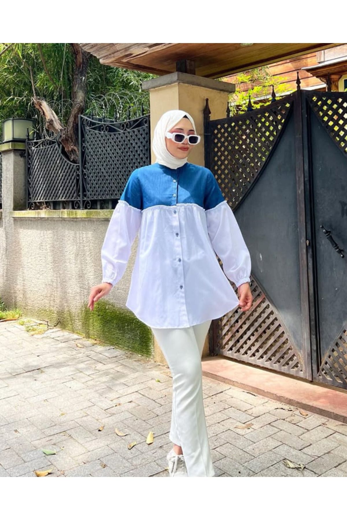 Butik iki renki gömlek