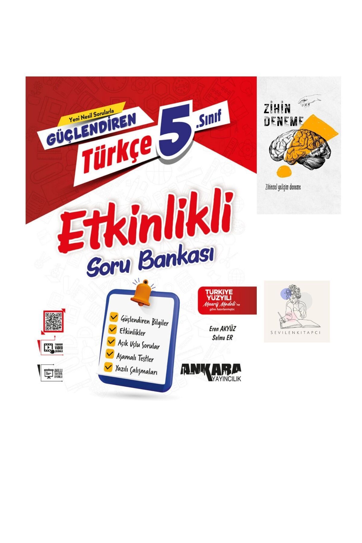 Ankara Yayıncılık ANKARA 5.SINIF TÜRKÇE ETKİNLİKLİ SORU BANKASI-ZİHİNDENEME-KAR493