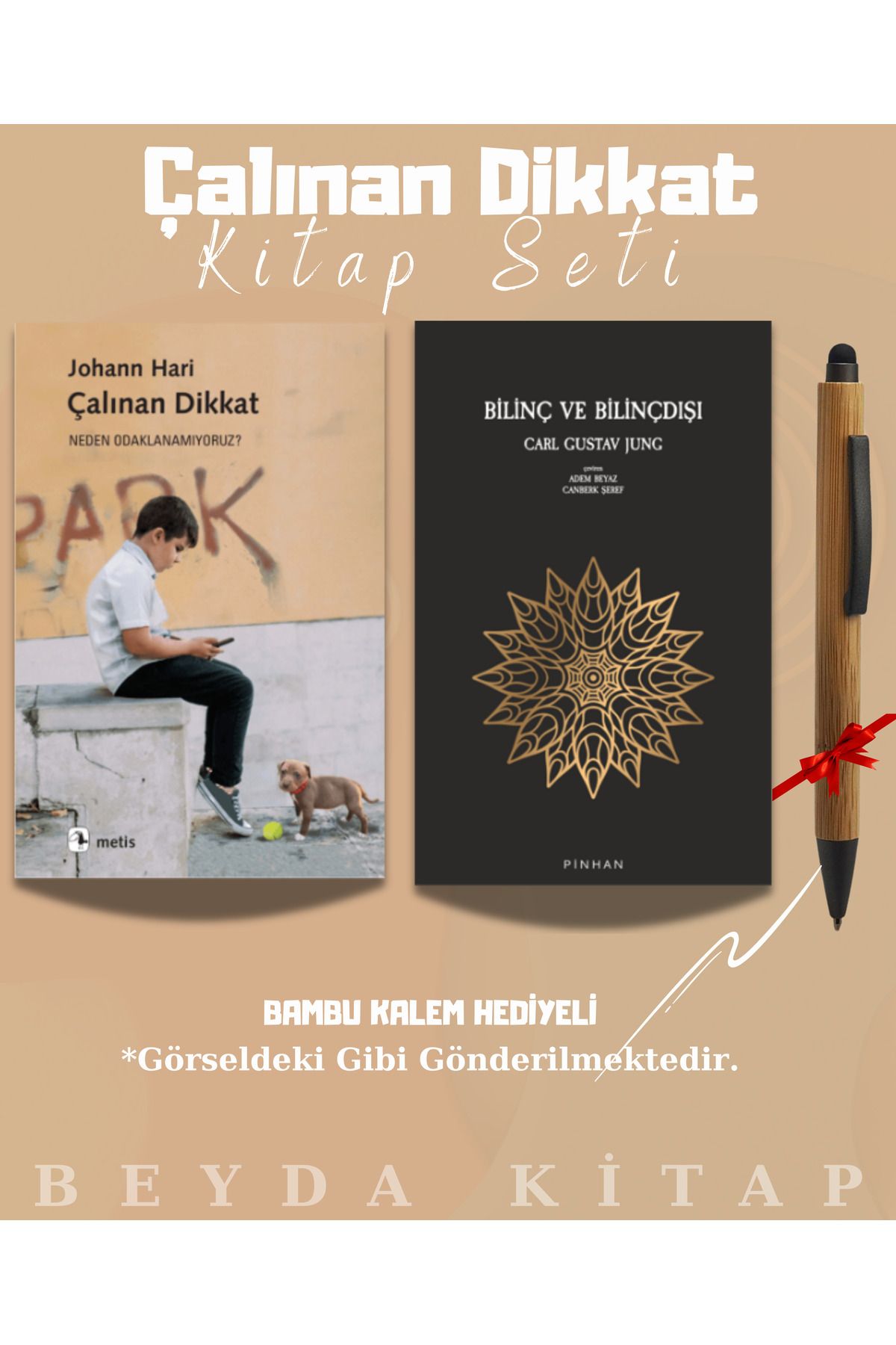 Metis Yayınları Çalınan Dikkat - Bilinç ve Bilinçdışı - Bambu Kalem Hediyeli - Kitap Seti