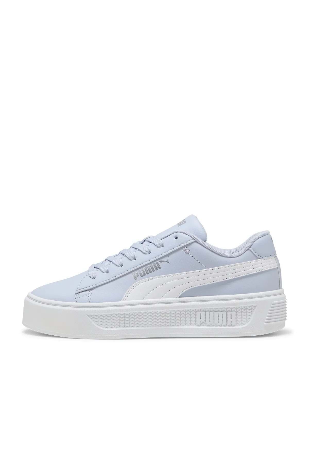 Puma 390758-20 Smash Platform V3 Kadın Mavi Sneaker