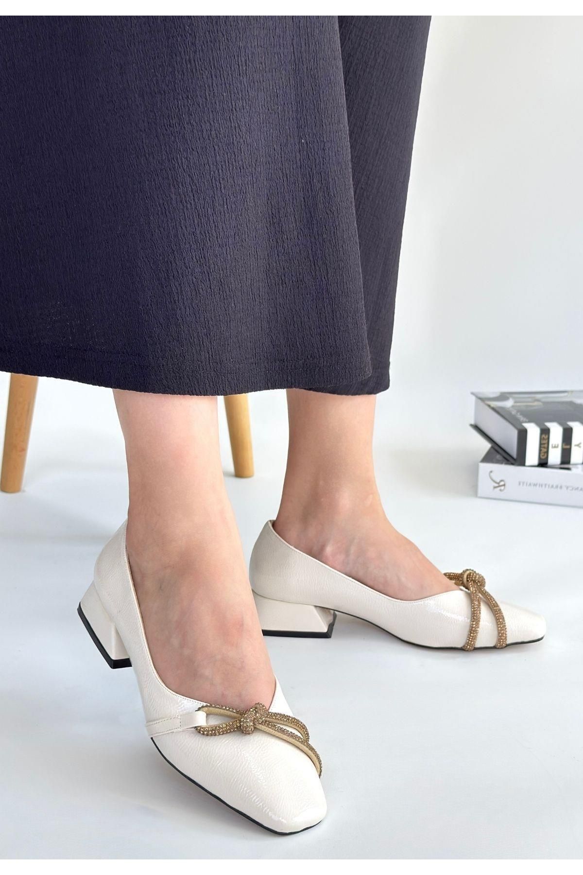 Nil Shoes Estay Ten Rugan Topuklu Ayakkabı