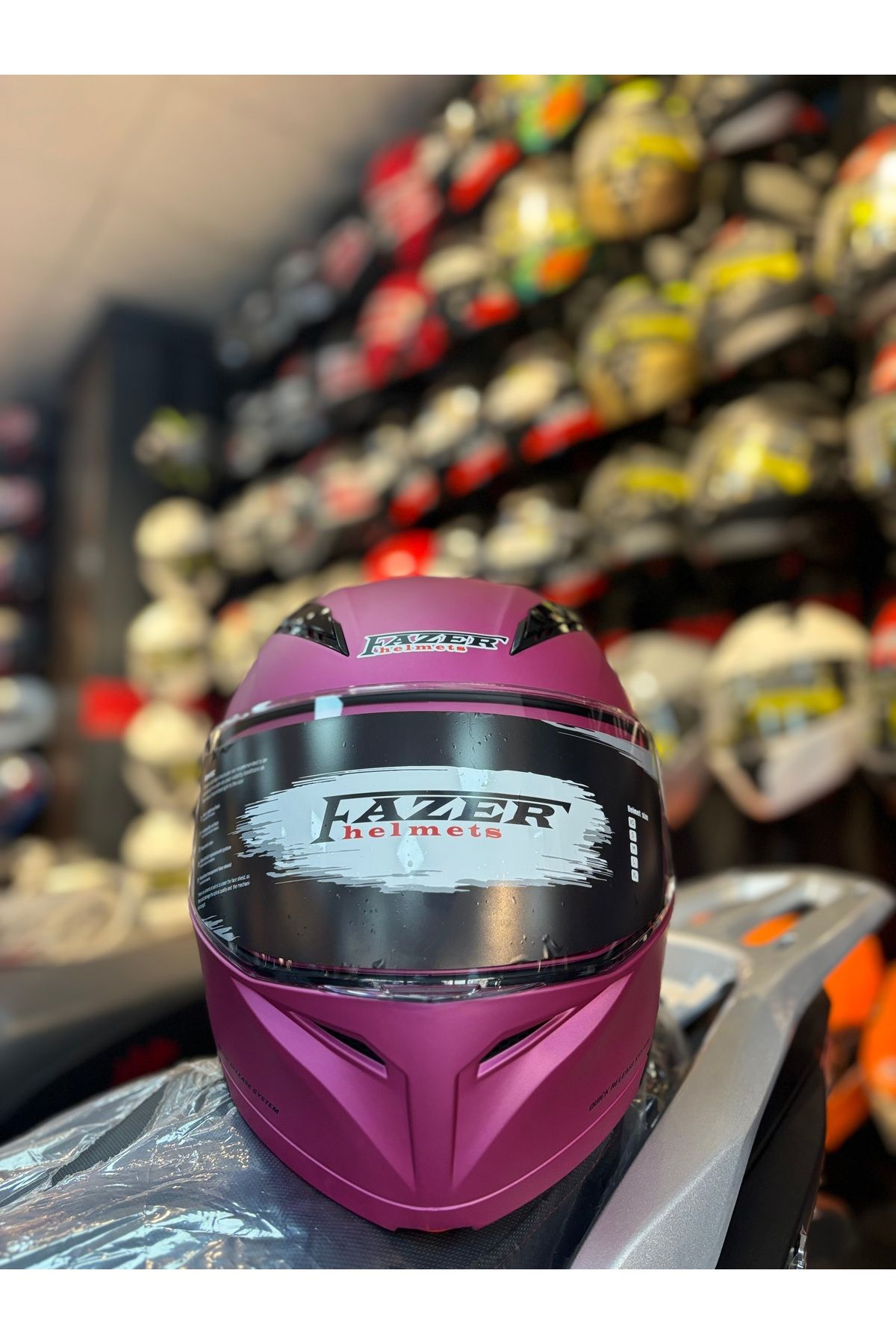 RSV FAZER MAT FUCHSIA ÇENE AÇILIR GÜNEŞ VİZÖRLÜ MOTOSİKLET KASKI