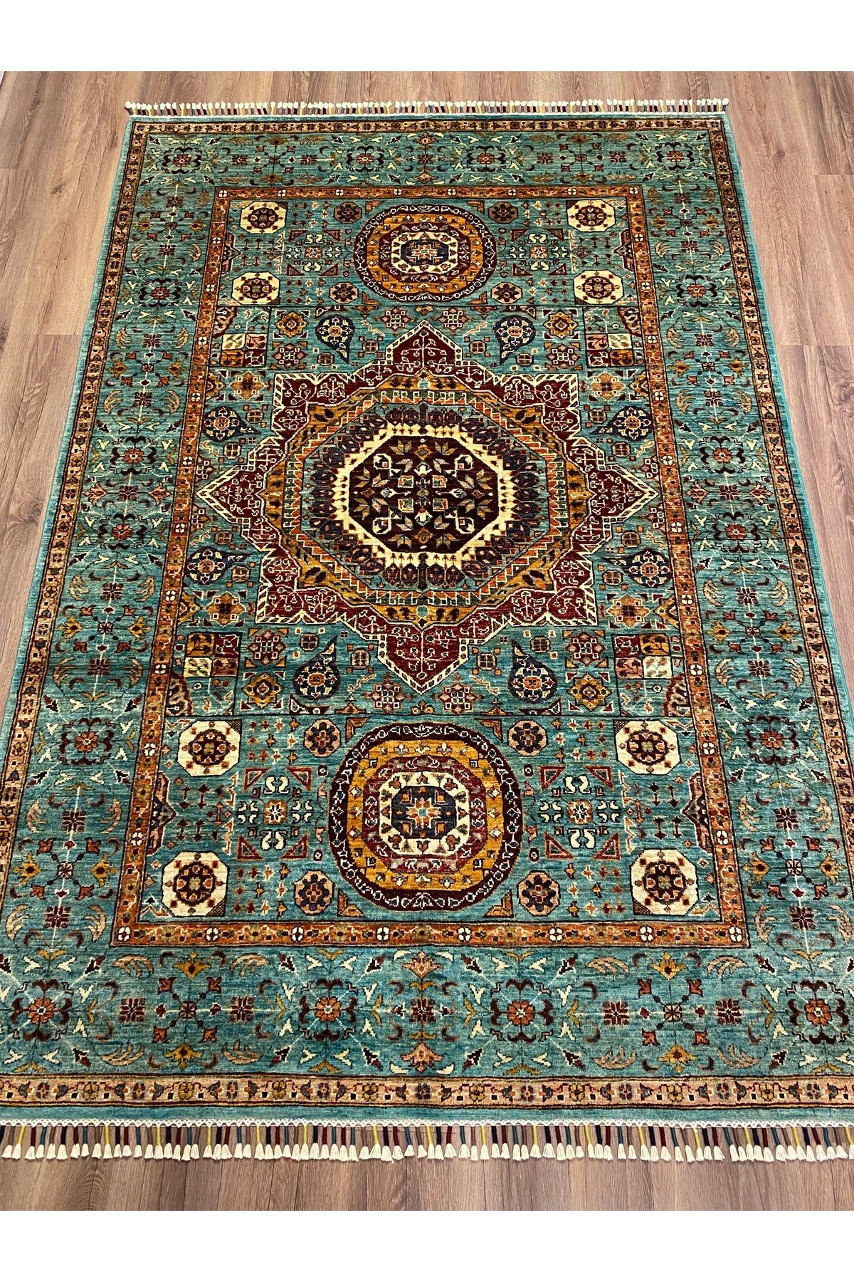 fethiyehalıkilim El Dokuma Afgan Memlük Halısı –%100 Yün %100 El Dokuma Naturel Dekoratif Halı El İşi Özgün Tasarım