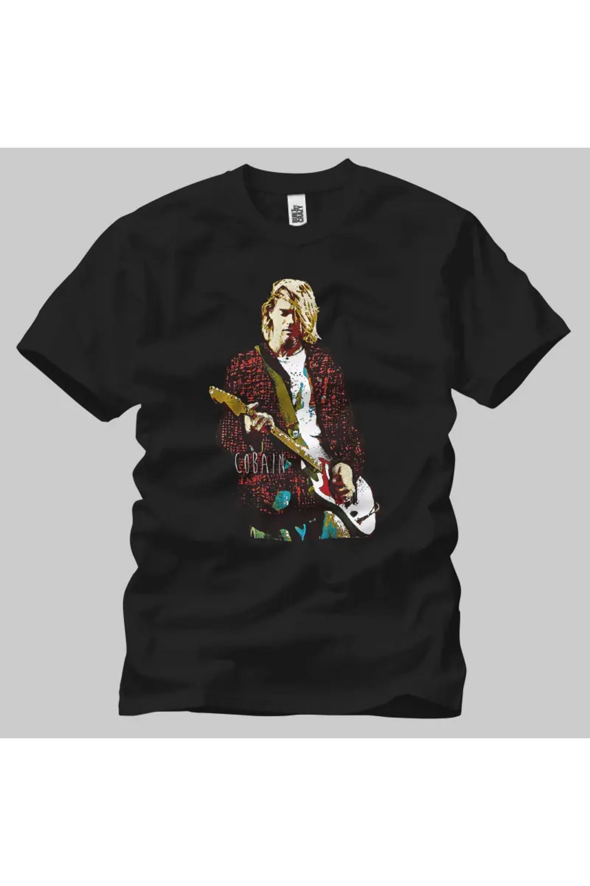 Built By Crazy Nirvana Kurt Cobain Portrait Unisex Tişört