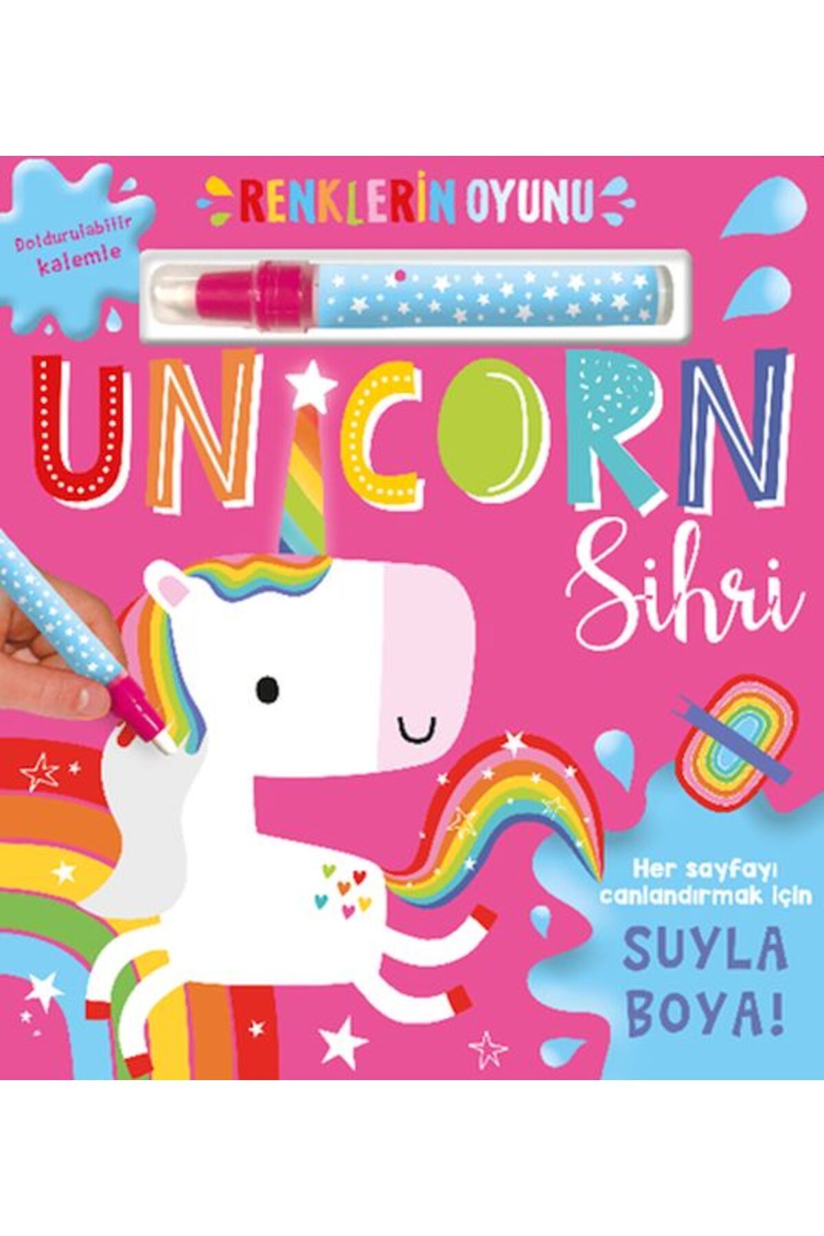 Destek Yayınları Renklerin Oyunu Unicorn Sihri Su Doldurulabilir Kalemli