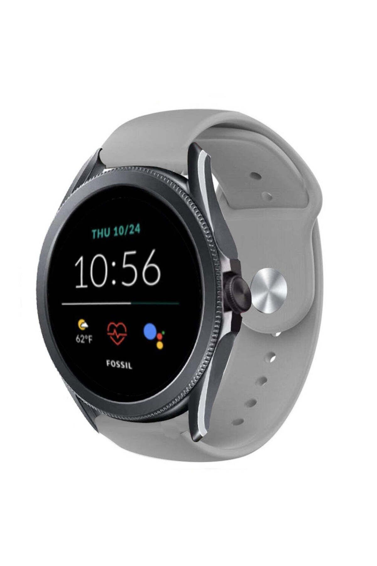 bbtech Fossil Women's Sport / Charter HR 18mm Standart Silikon Kordon Klasik Kayış Esnek 18 mm Band
