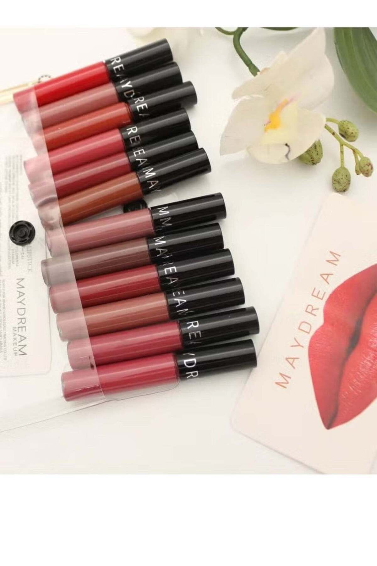 MAYDREAM مجموعة أحمر الشفاه الحصرية المكونة من 12 لونًا بديل سيفورا