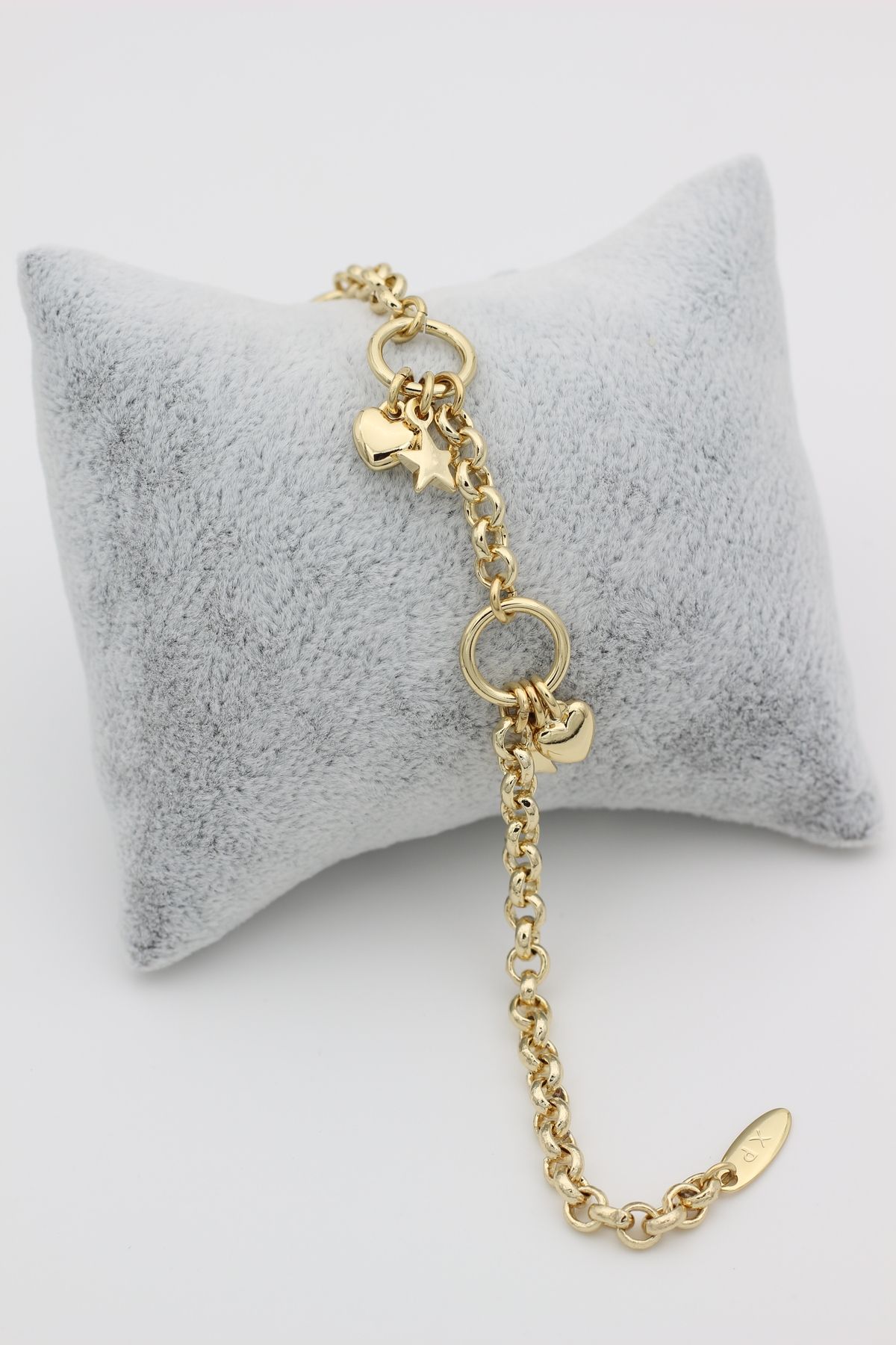 XUPING JEWELRY STİL İNCİSİ/XUPING JEWELRY ZİNCİR KALP,YILDIZ MODEL BİLEKLİK