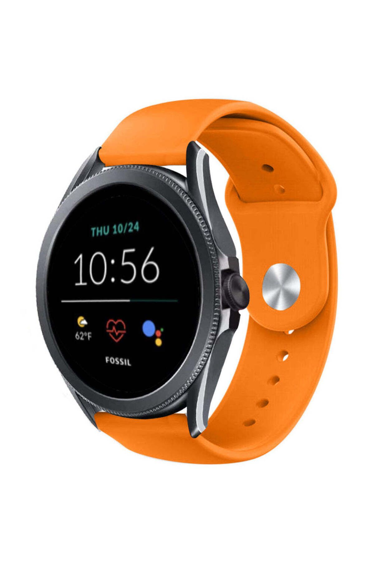 bbtech Fossil Women's Sport / Charter HR 18mm Standart Silikon Kordon Klasik Kayış Esnek 18 mm Band