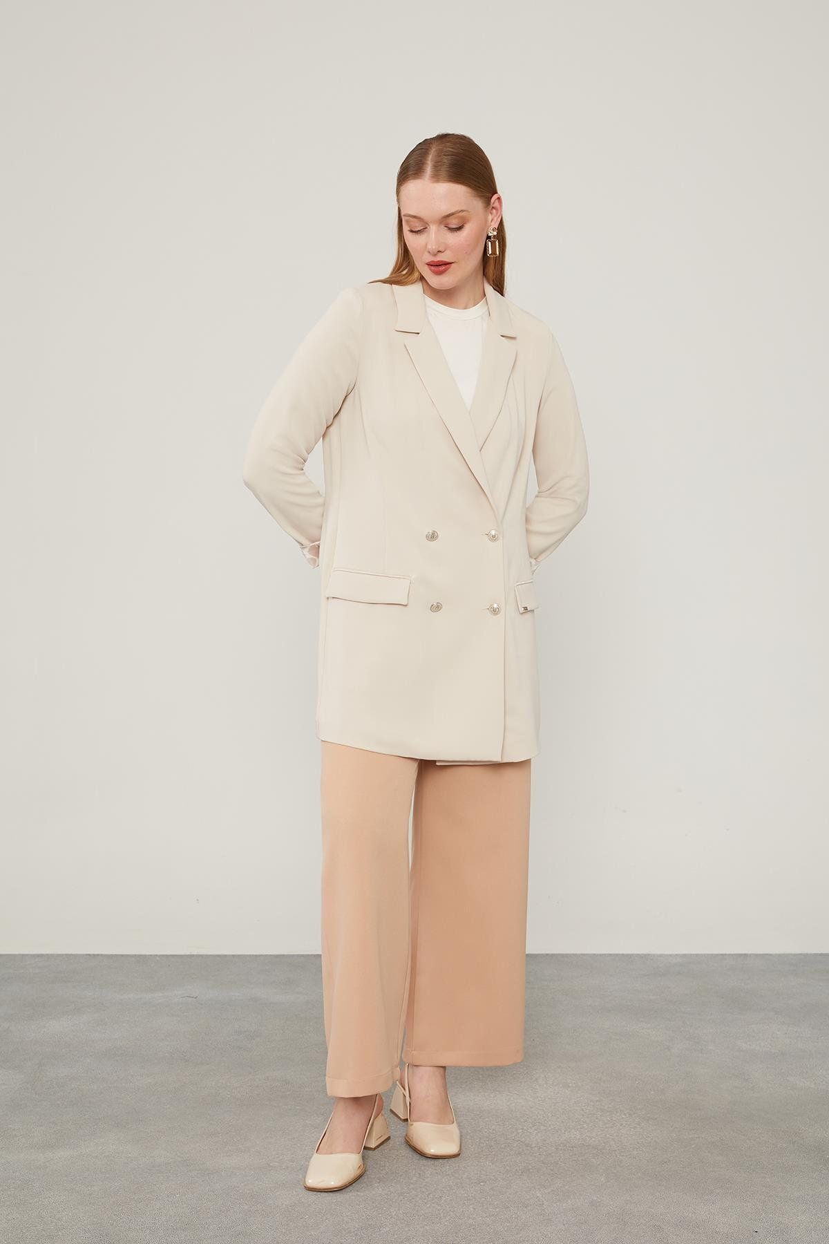 MODA KOL UCU DETAYLI BLAZER CEKET