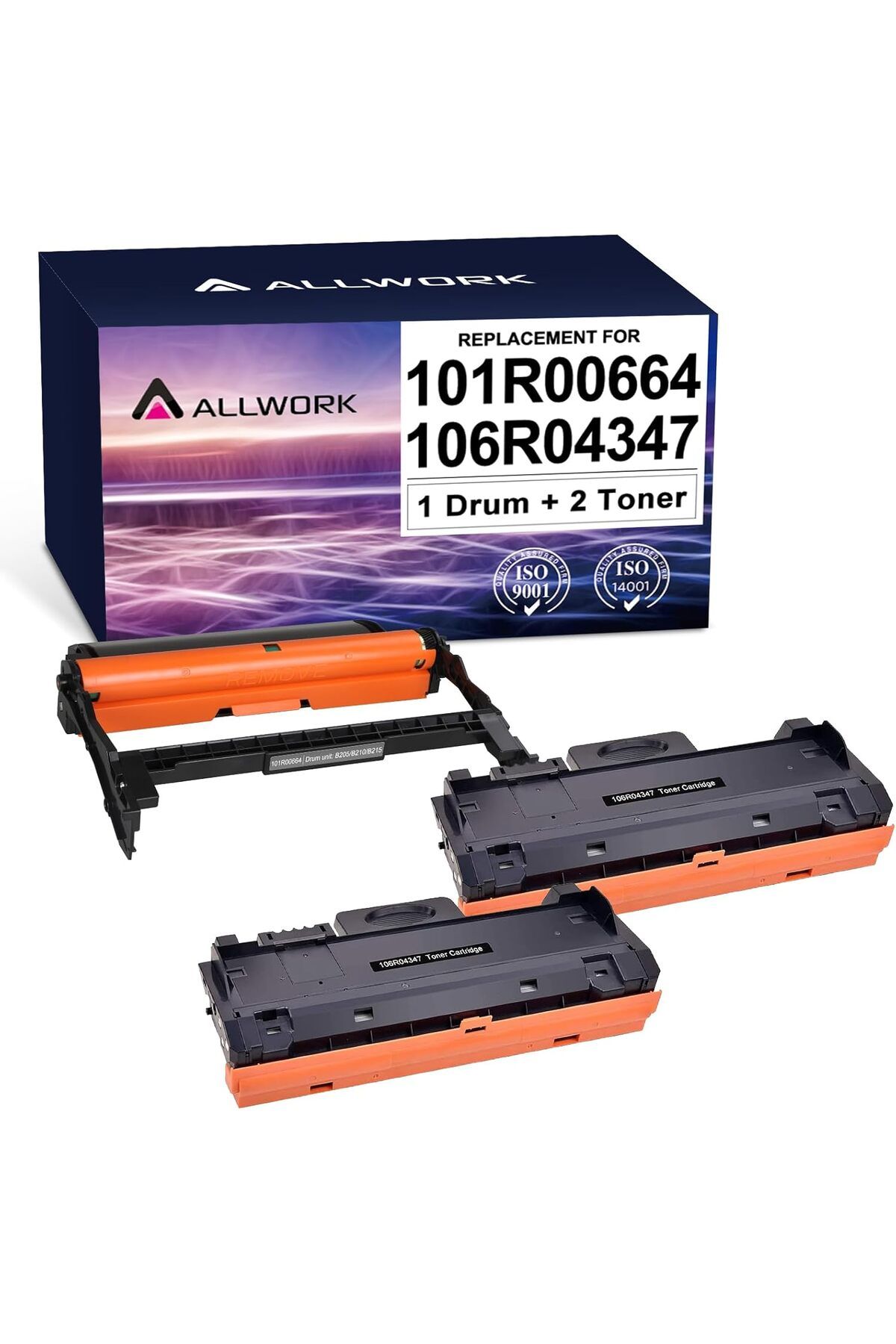 Xerox MUADİL B205NI B210DNI B215DNI Printer (2 Toner+1 Drum, 3-Pack)