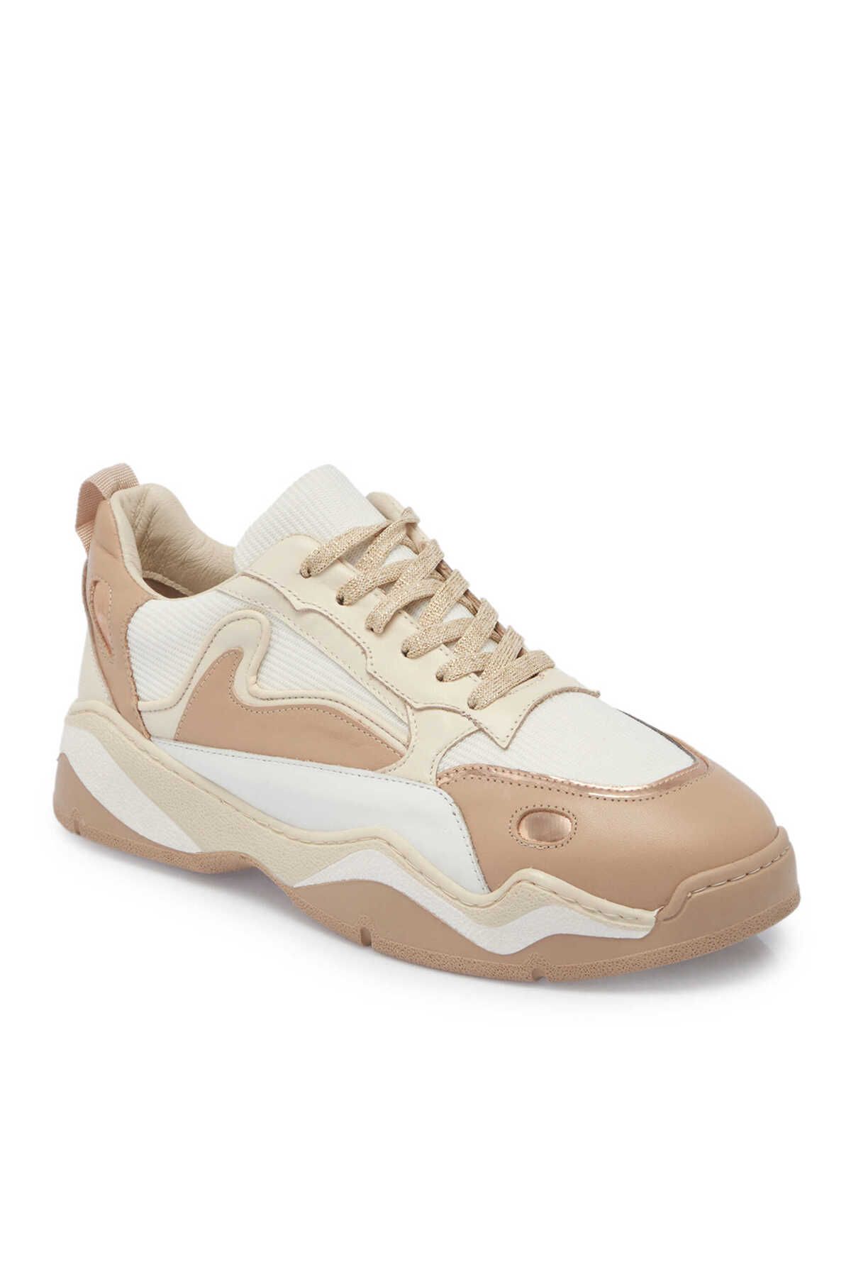 Tergan Bej Hakiki Deri Kadın Sneaker - K24I1AY67196-A25