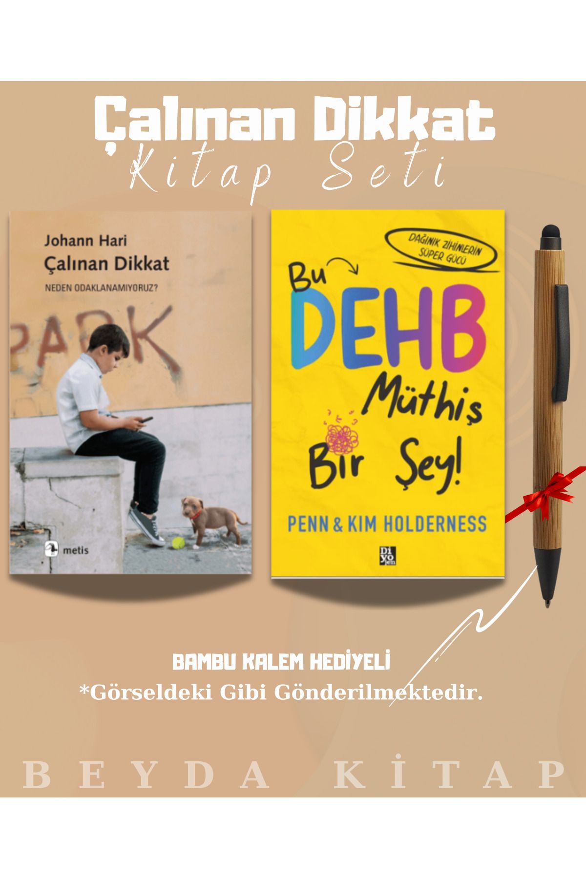 Metis Yayınları Çalınan Dikkat - Bu DEHB Müthiş Bir Şey - Bambu Kalem Hediyeli - Kitap Seti