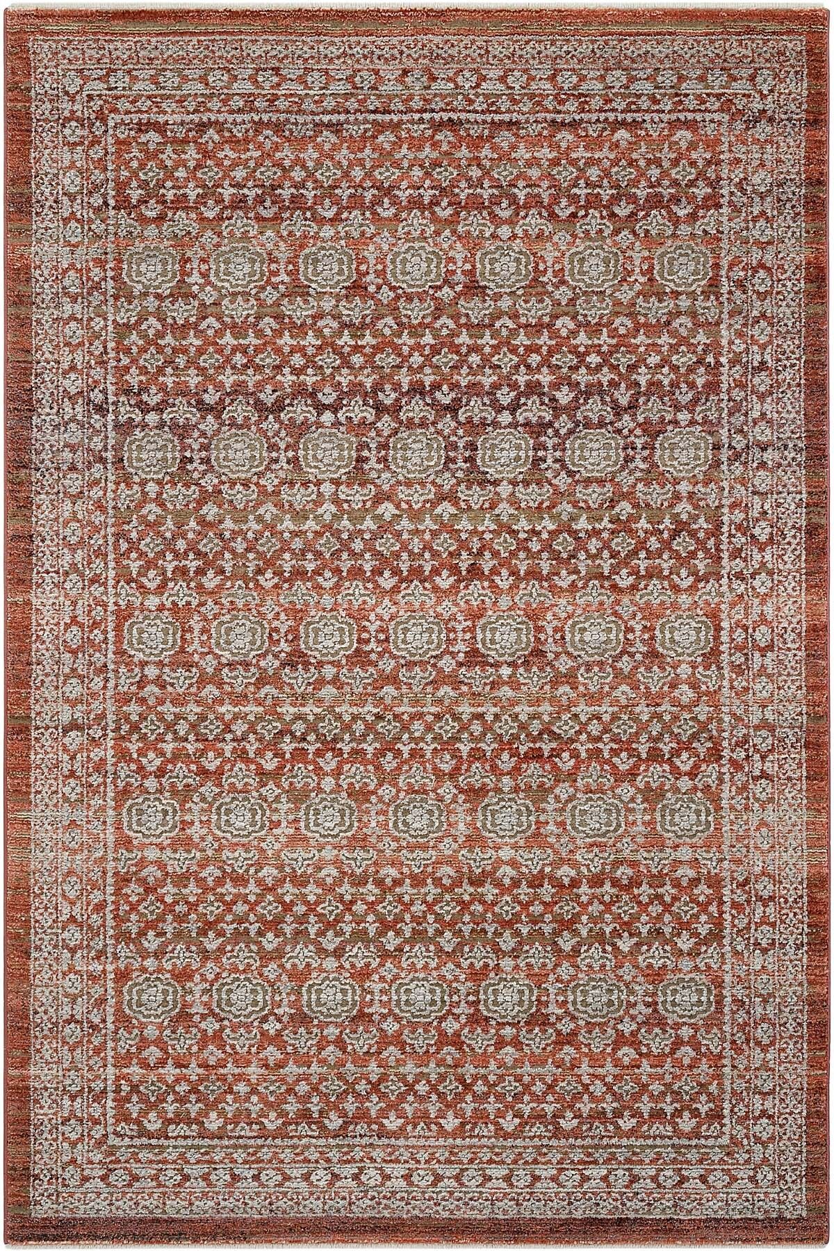 Cool Halı Hanedan Kiremit Rengi Halı Klasik Desenli Afgan Halı Dokuma Makine Halısı Oturma Odası Salon Halısı