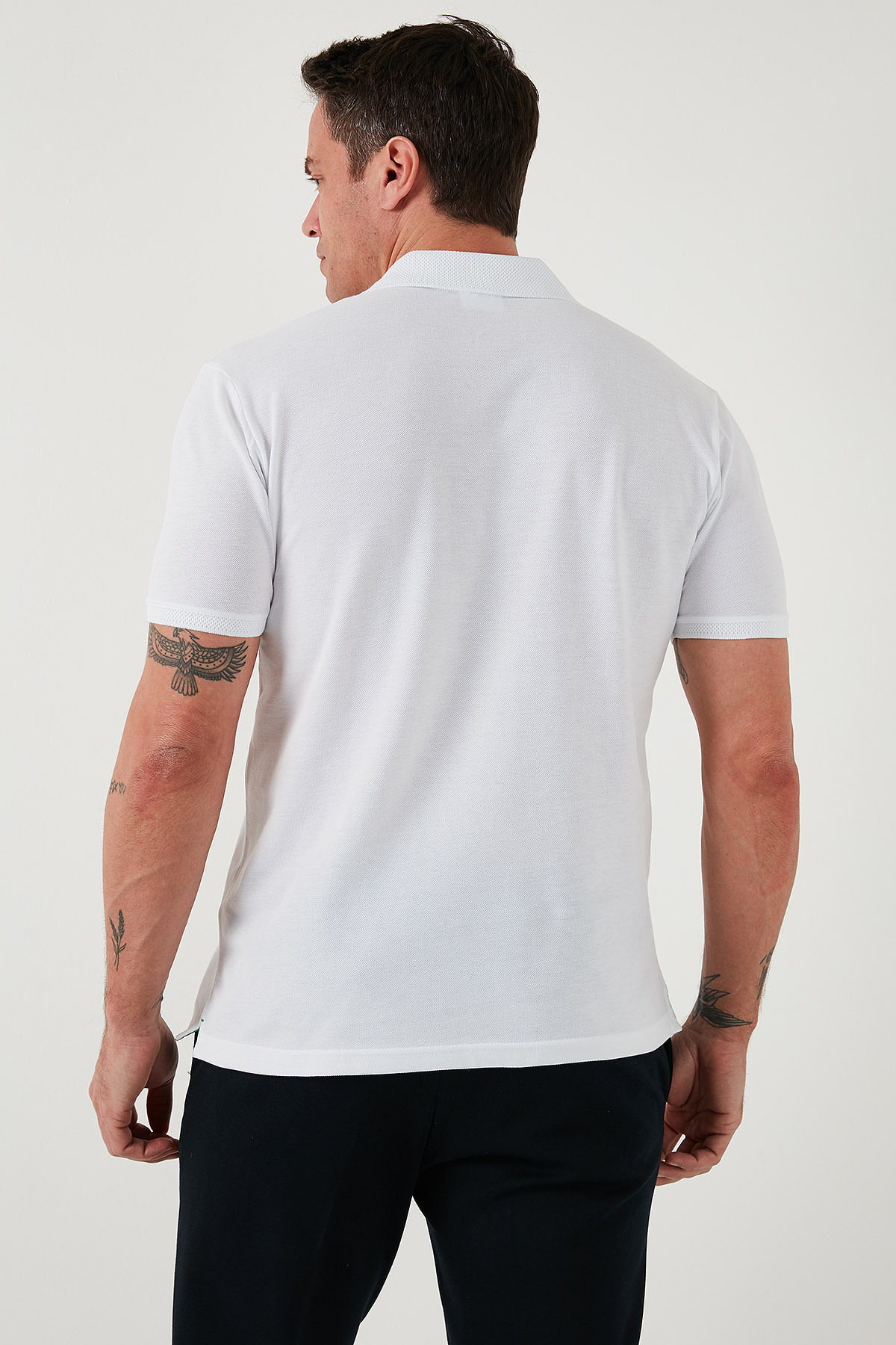U.S. Polo Assn.-U.S. Polo 100% Cotton Regular Fit Line Detailed Buttoned Polo Collar T Shirt Men's POLO COLLAR T SHIRT G0 5